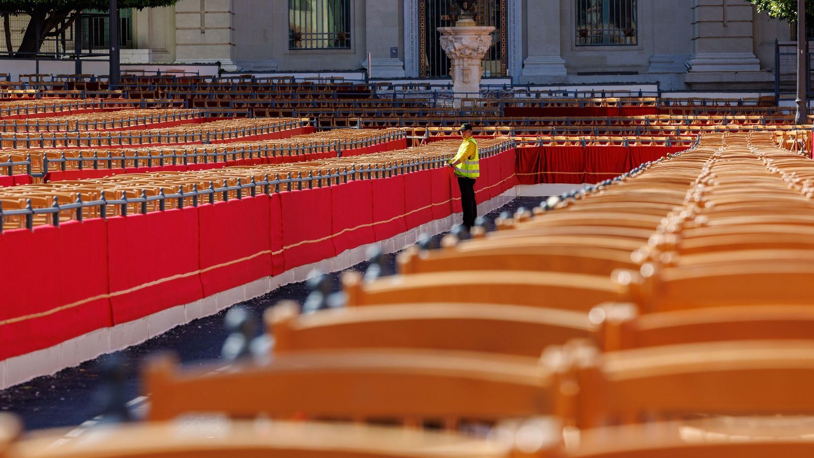 Los palcos de la Plaza de San Francisco.