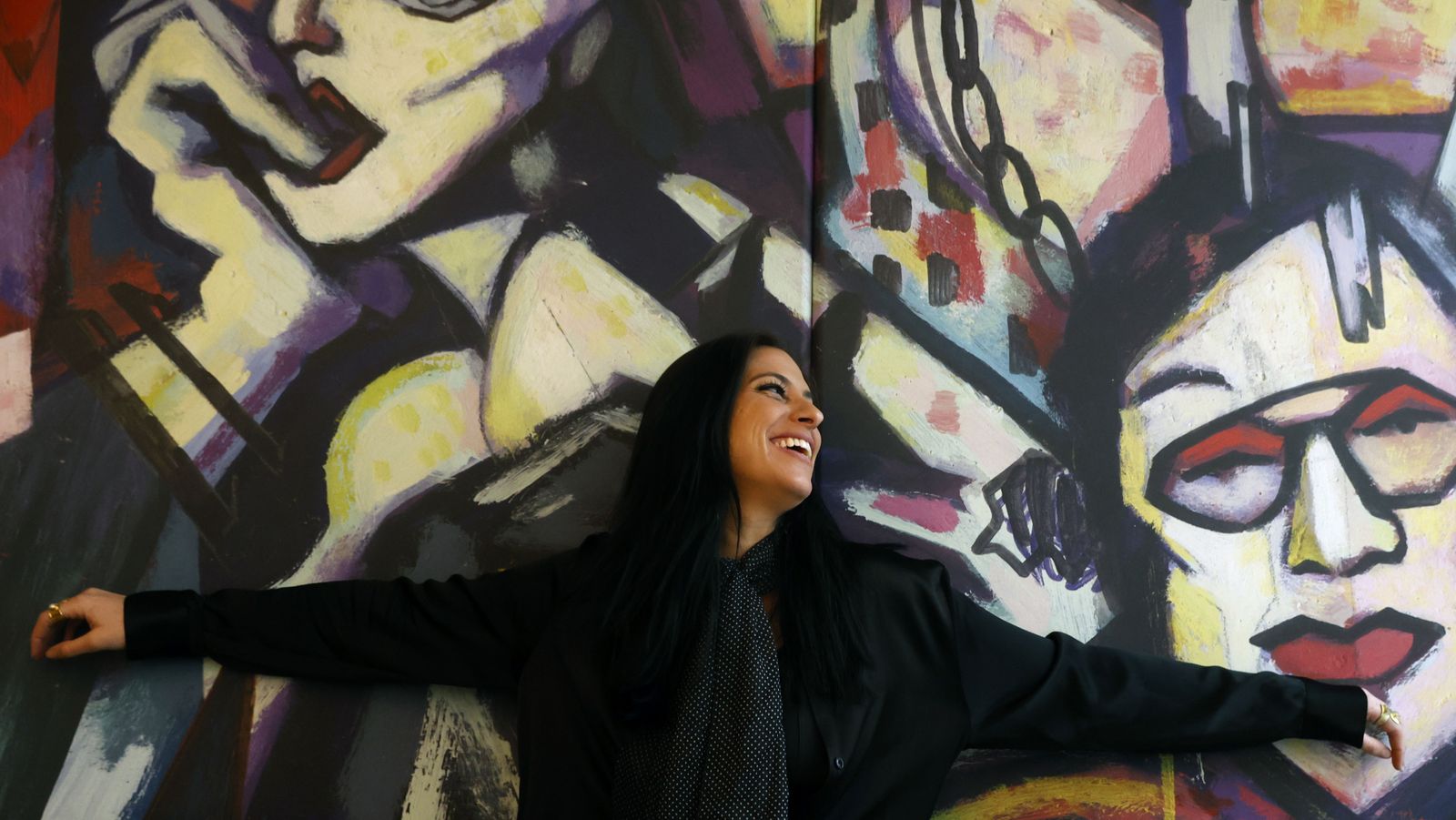 La cantautora malagueña María Peláe durante la presentación de su último trabajo 'La Folcrónica' este lunes en Madrid.