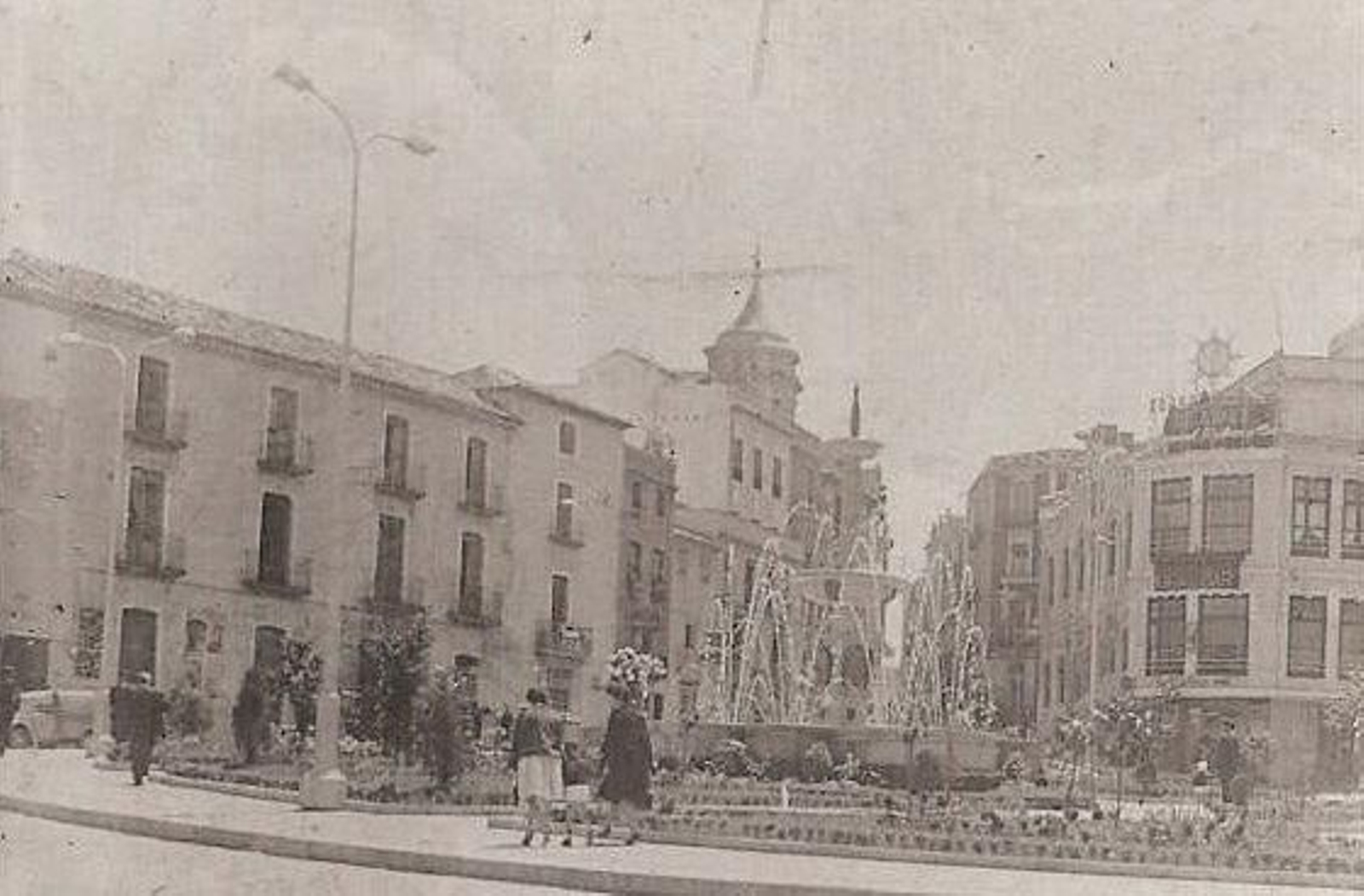 Plaza de la Constitución en 1958.