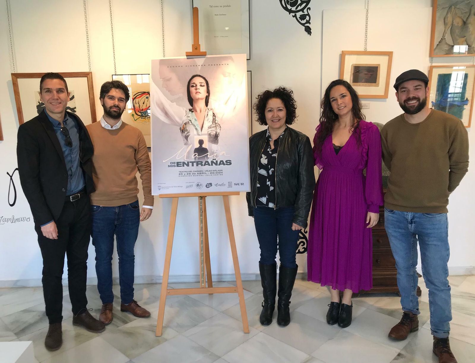 Presentación del espectáculo 'María de mis entrañas', en homenaje a la filósofa María Zambrano.