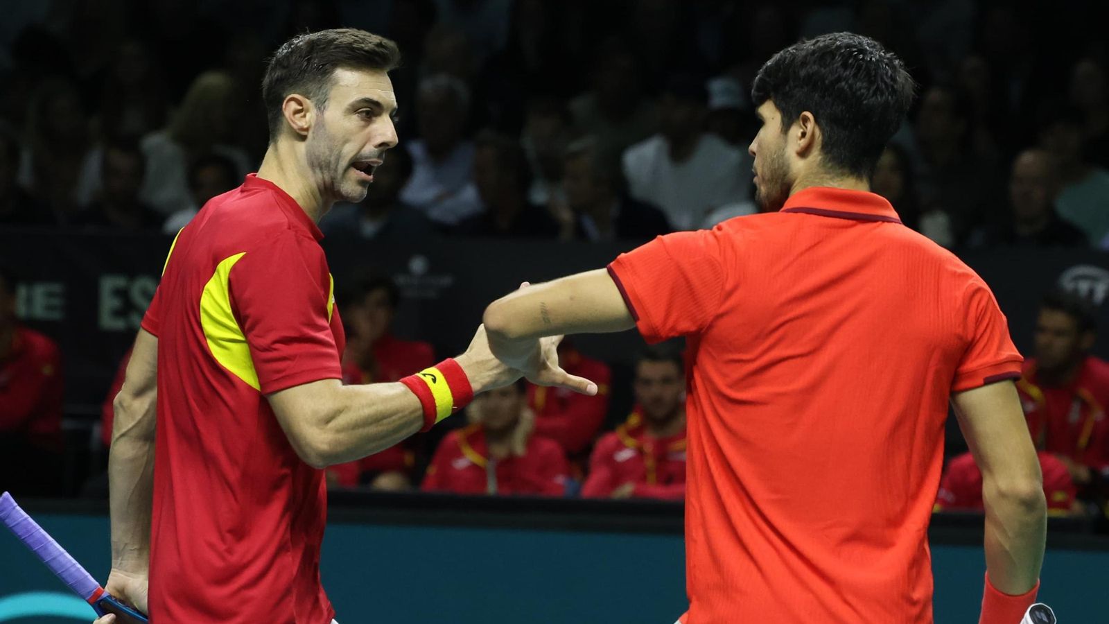 El doble Alcaraz-Granollers vs Koolhof-Van de Zandschulp, en fotos