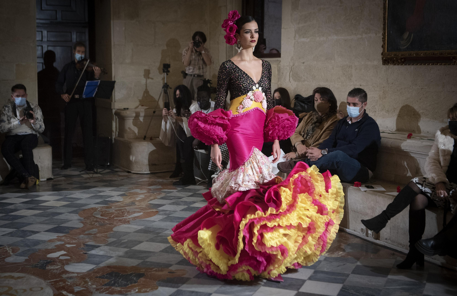 El diseño que Yolanda Rivas llevó a la IV edición de Uniqo Qlamenco.