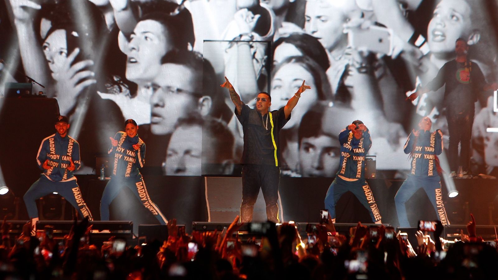Daddy Yankee, en un momento del concierto.