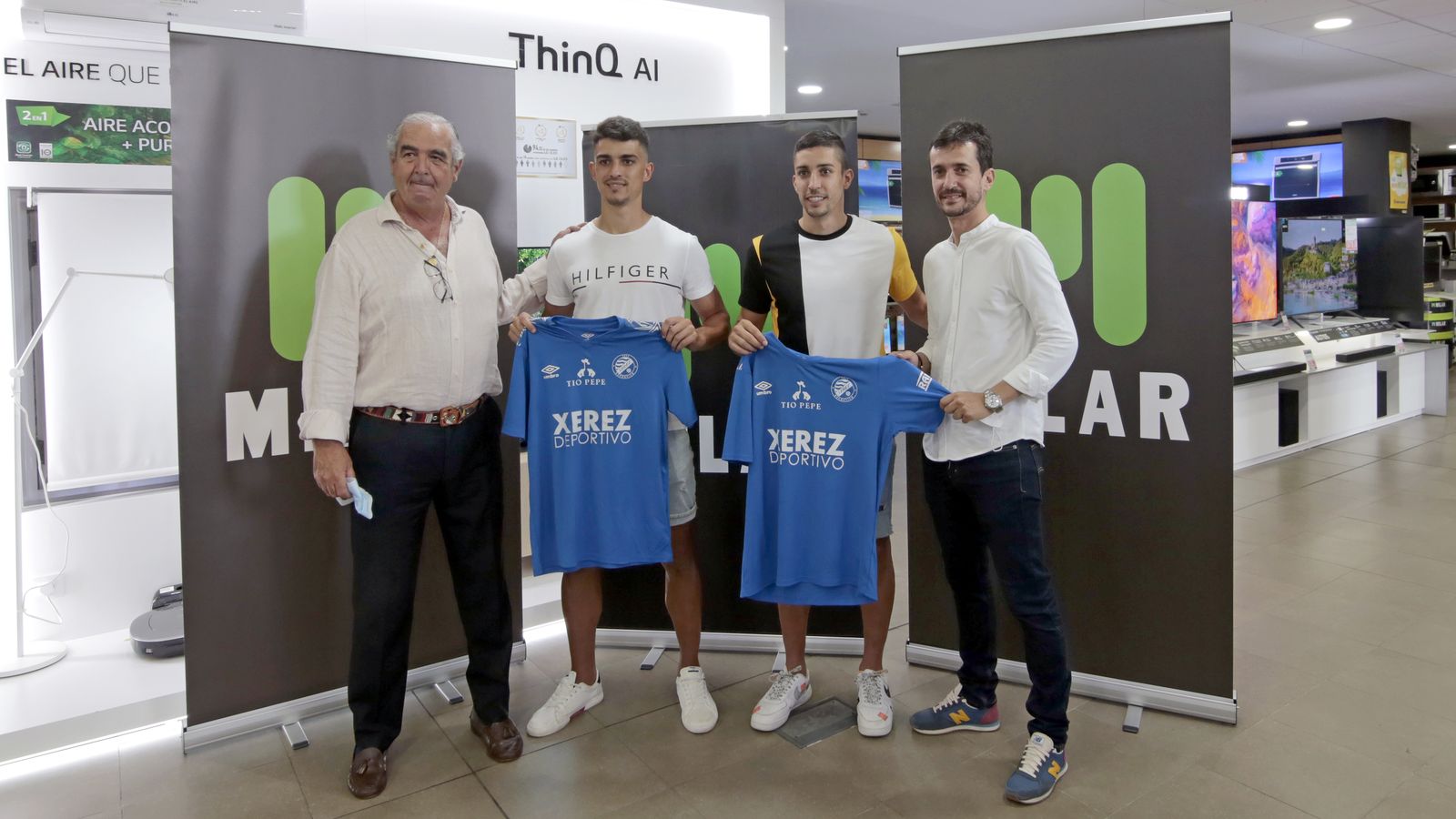 Ocaña y Darío Guti, junto a Ignacio de la Calle y David Rodríguez.