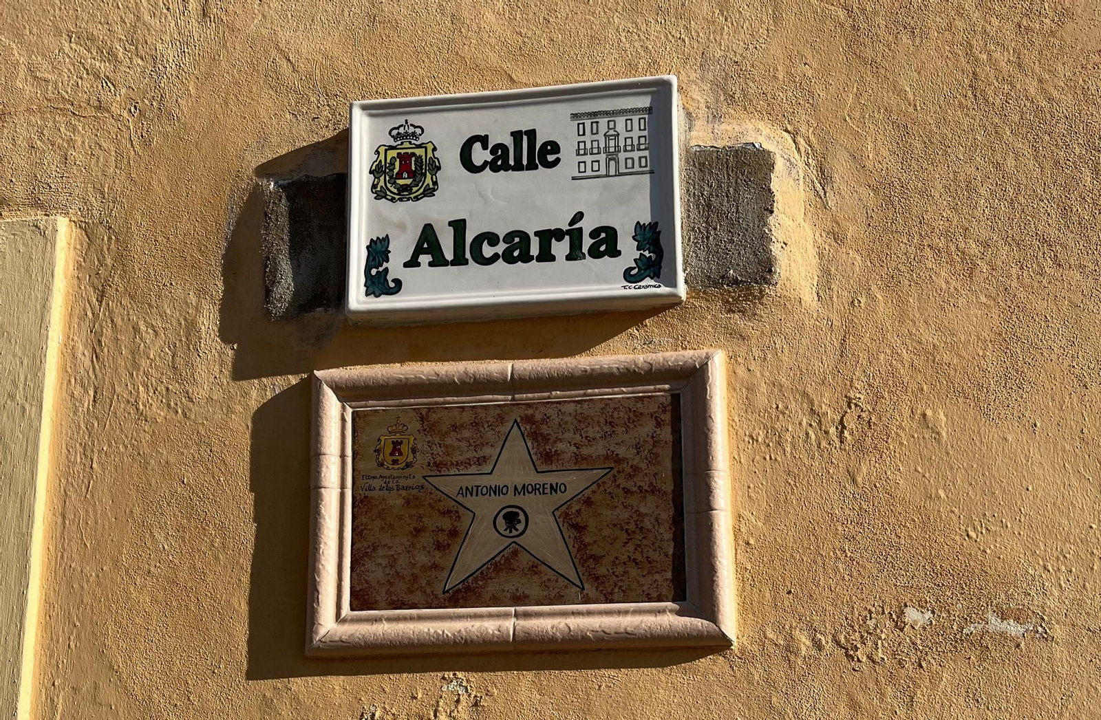 Placa de la estrella.