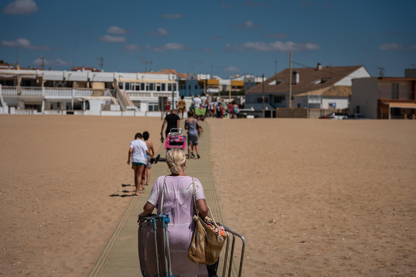 Imágenes del último fin de semana de agosto en las playas de Huelva
