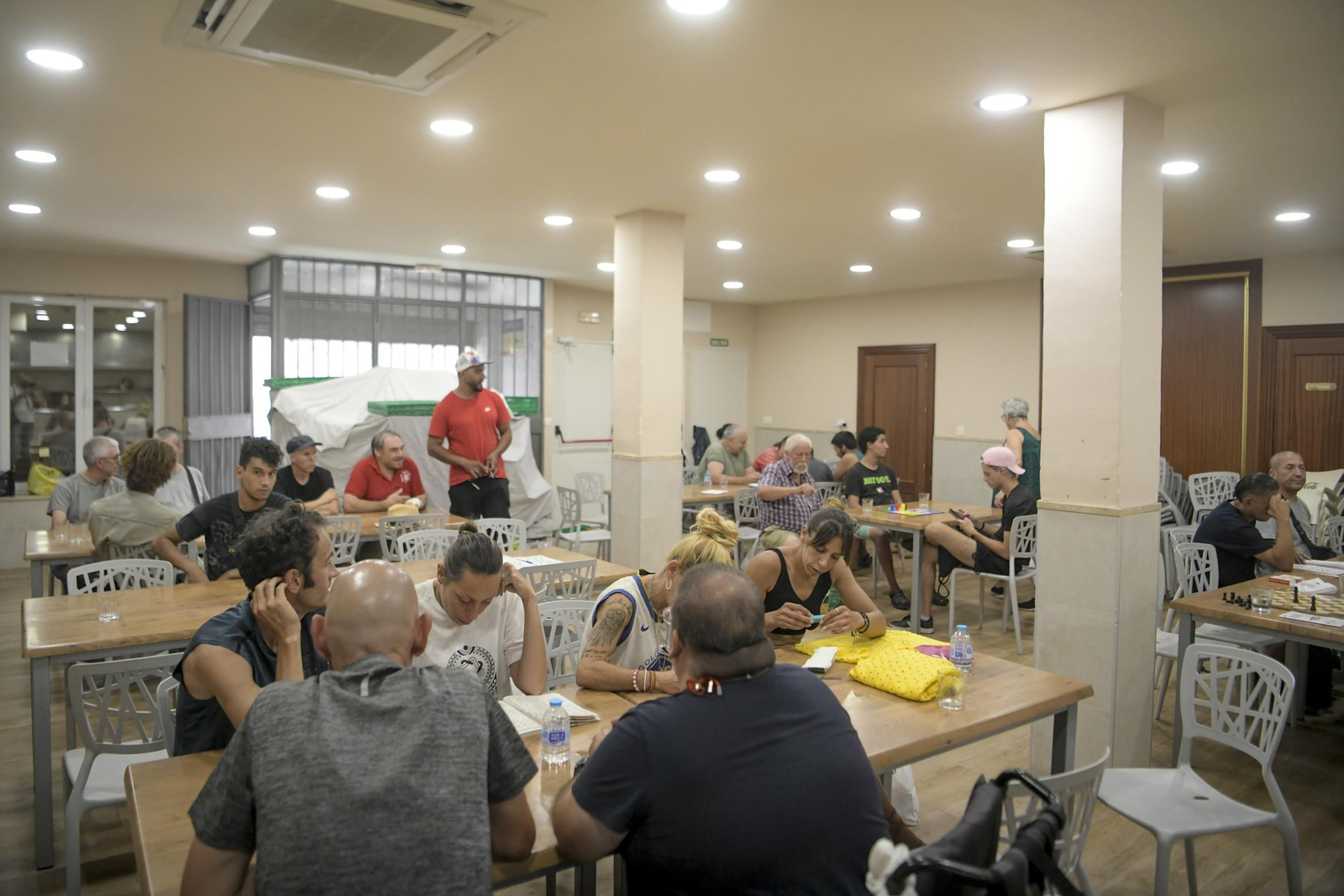 Imagen del refugio climático para personas sin hogar abierto por la asociación La Calle Mata en Granada