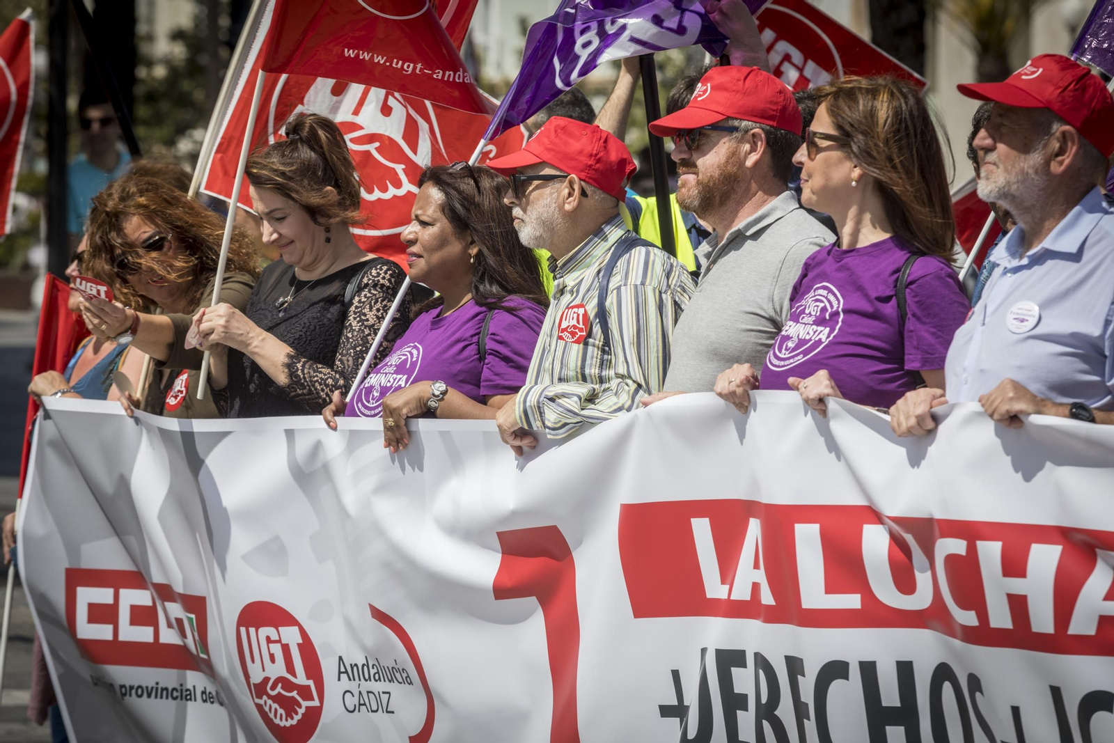 Manifestación de UGT y CCOO