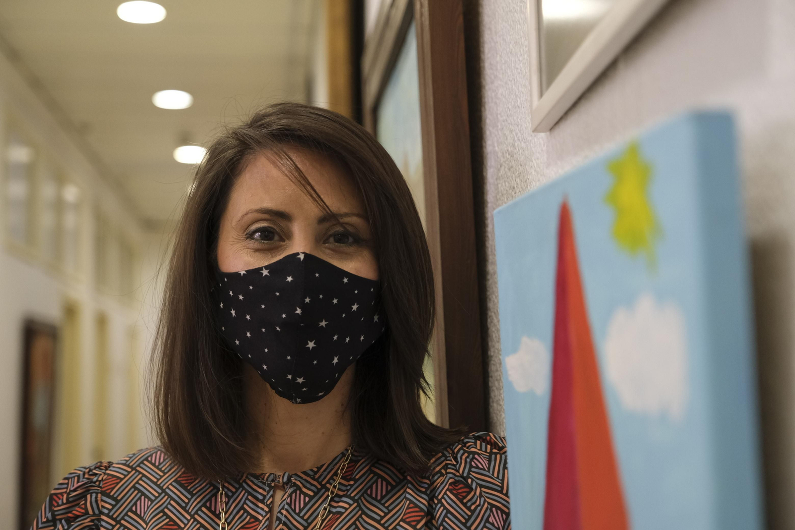 Carmen Belén López, en los pasillos de Diputación.