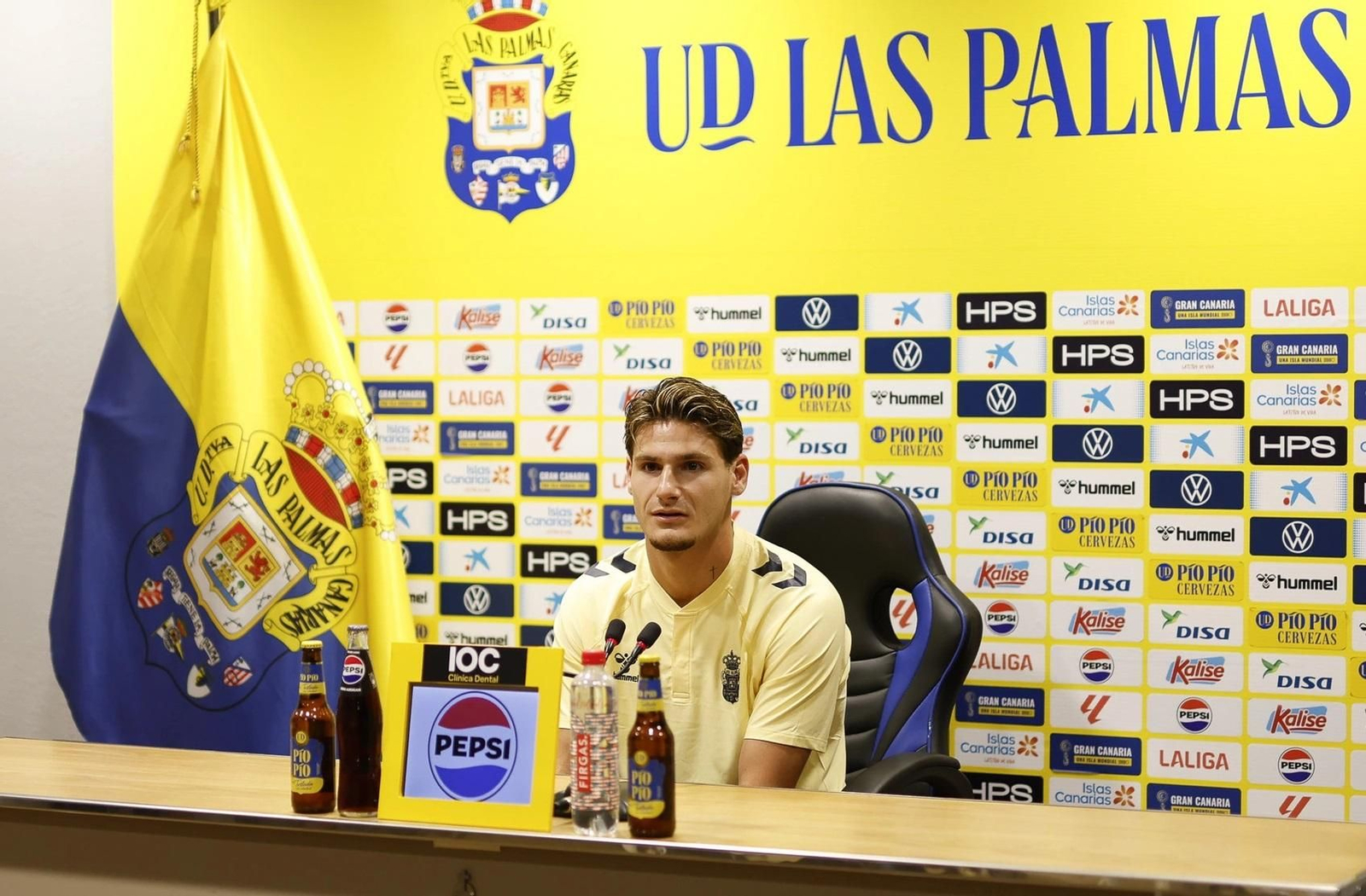 Cristian Gutiérrez, durante su comparecencia de prensa.
