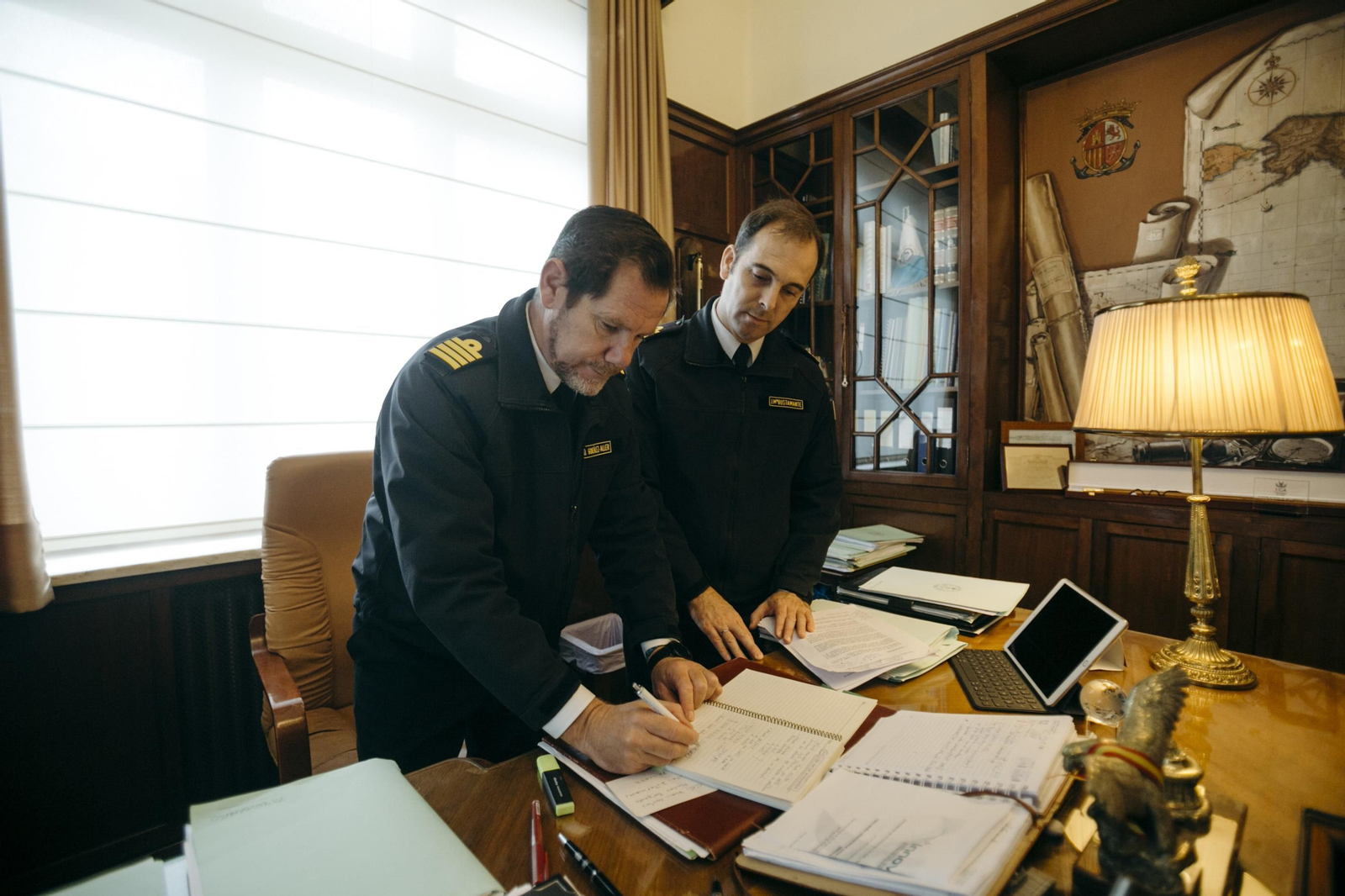 El director del IHM,  Daniel González-Aller, en su despacho