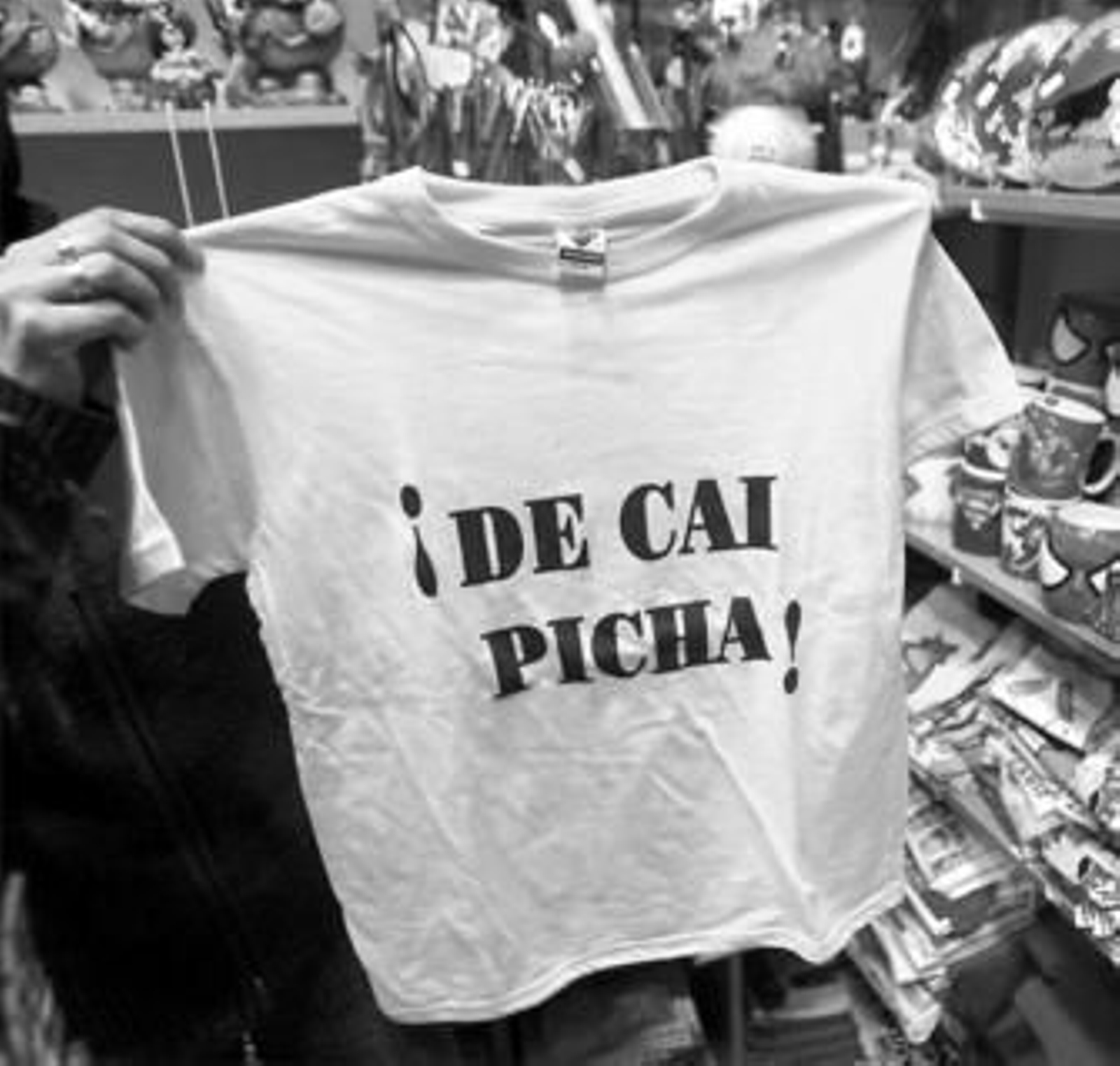 Imagen de una camiseta de recuerdo de Cádiz muy 'gadita'.
