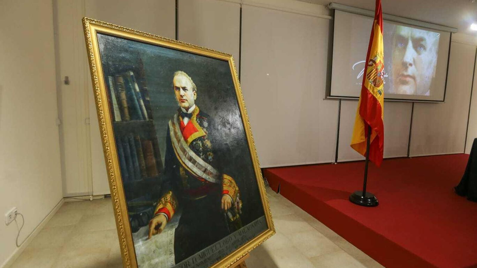 Retrato del Almirante Lobo que se puede ver en la exposición del Museo Naval.