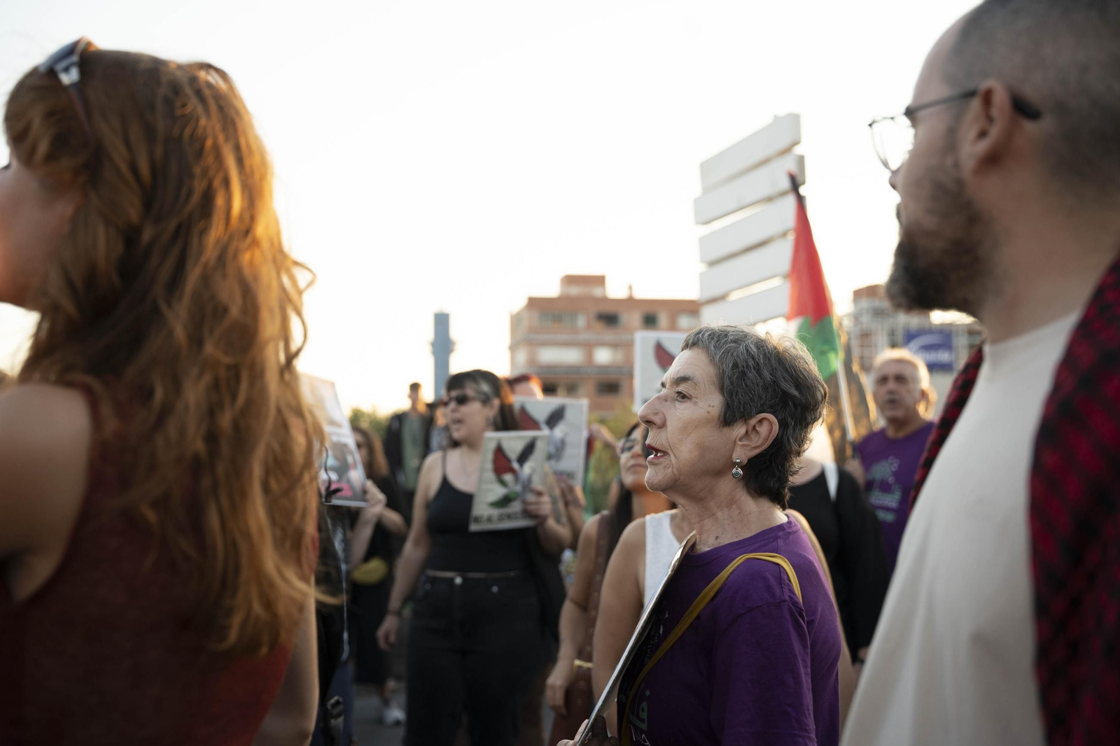 Manifestación convocada por la Plataforma Almería por Palestina