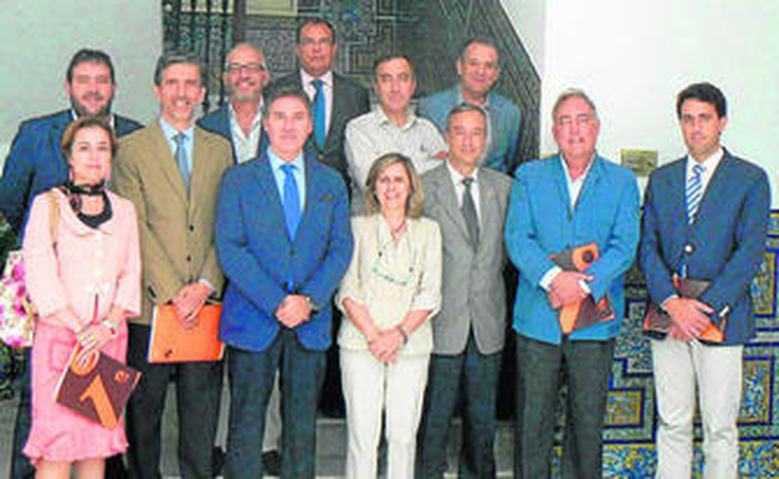 Los decanos y presidentes de los colegios se reunieron en la sede de los administradores de fincas.