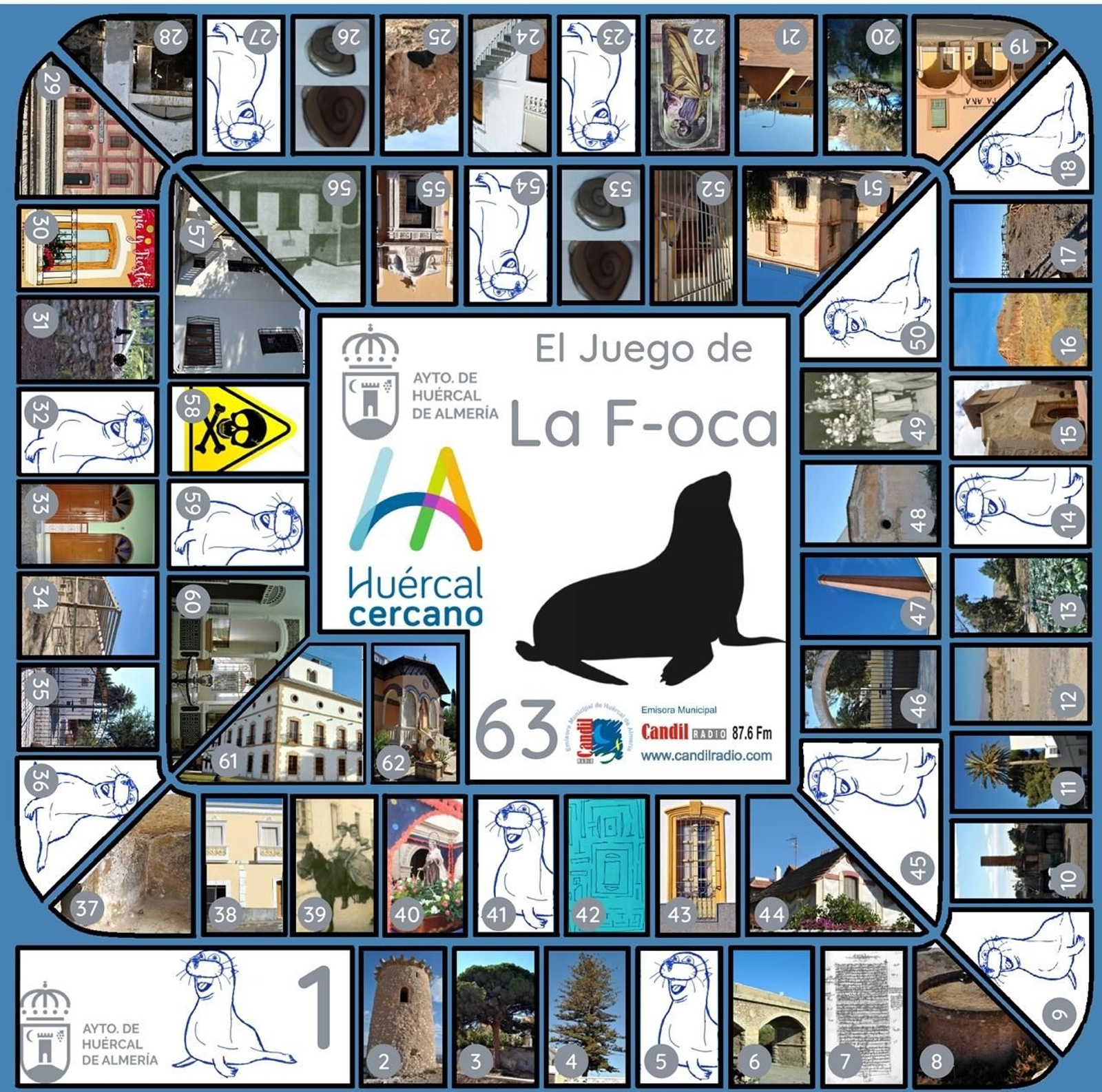 El juego de la 'F-oca' de Huércal de Almería.