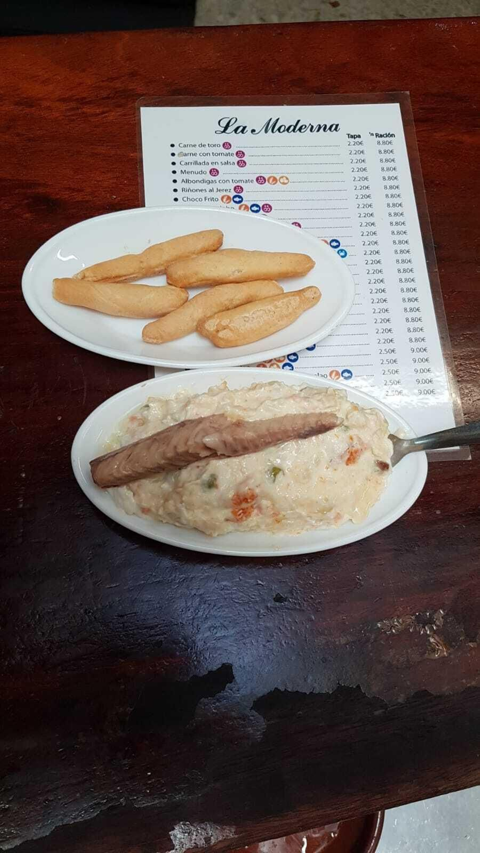 La ensaladilla de La Moderna.