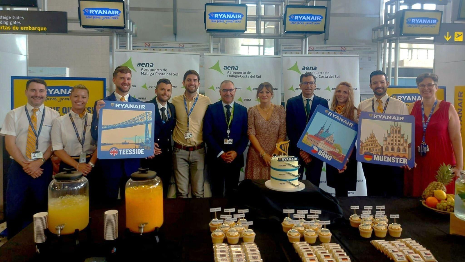 Inauguración de las tres nuevas ruta de Ryanair