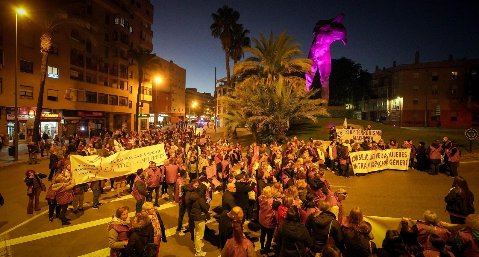 Manifestación por el 25-N en Jerez