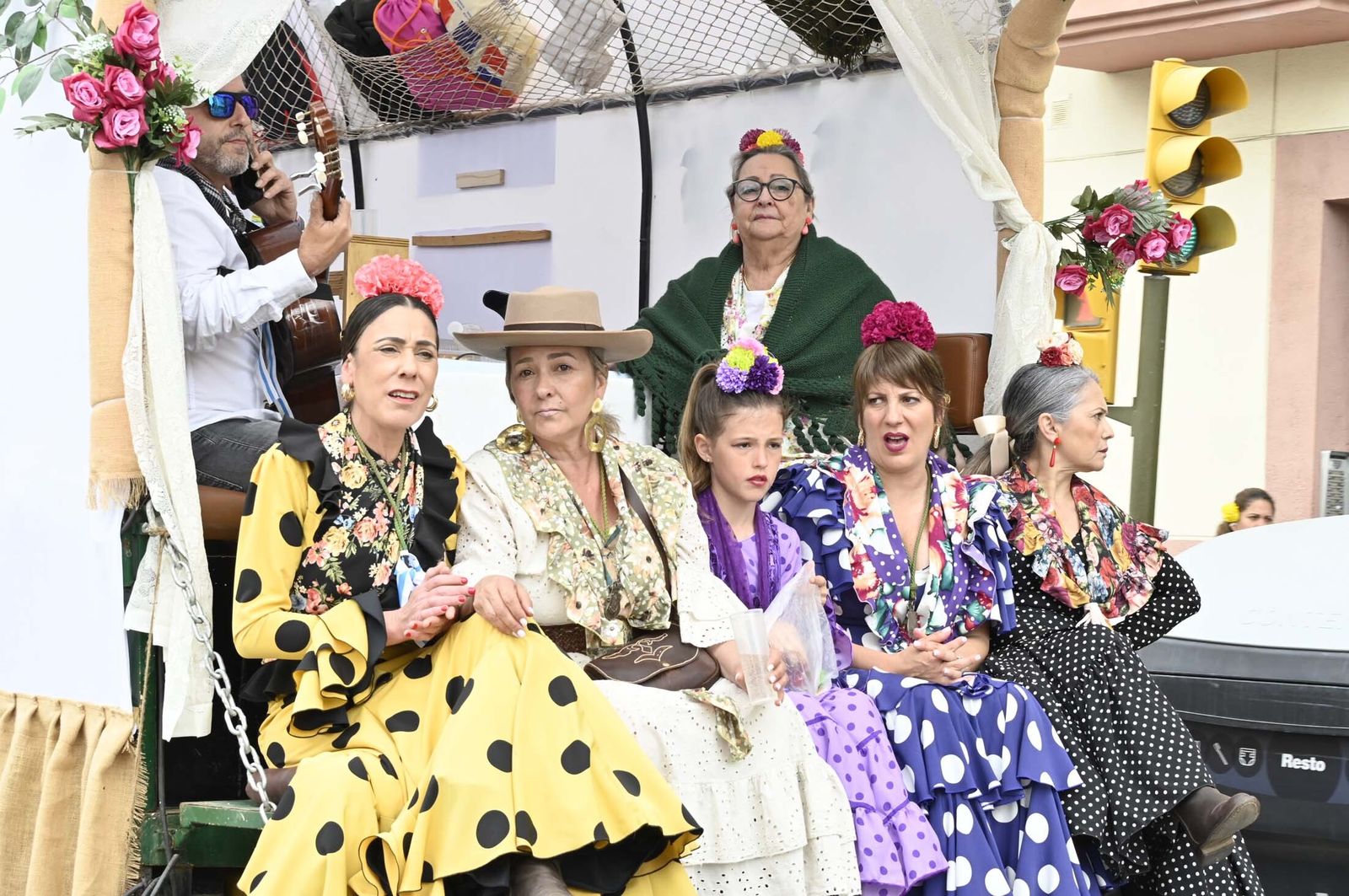 Imágenes de los carros de la Hermandad del Rocío de Huelva