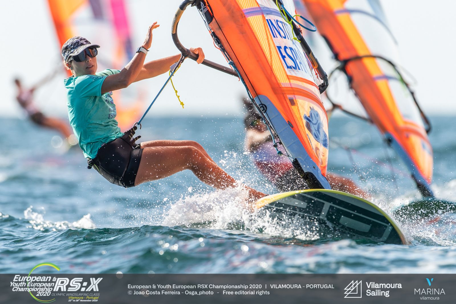 Blanca Manchón, en una regata.