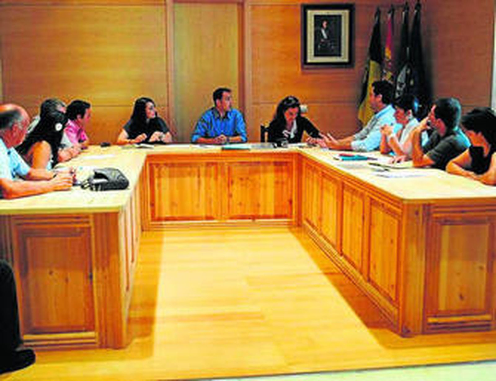 Uno de los últimos plenos celebrados en el Ayuntamiento de Zurgena.