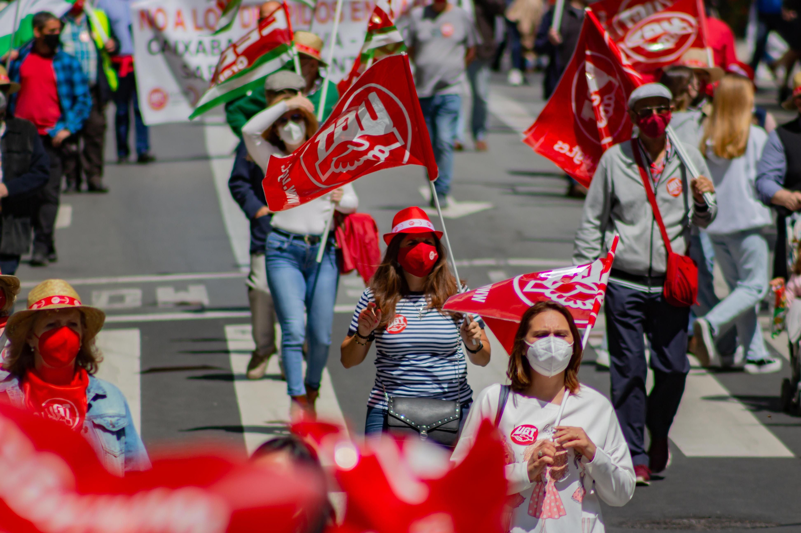 Fotos: Manifestación del 1º de Mayo en Granada