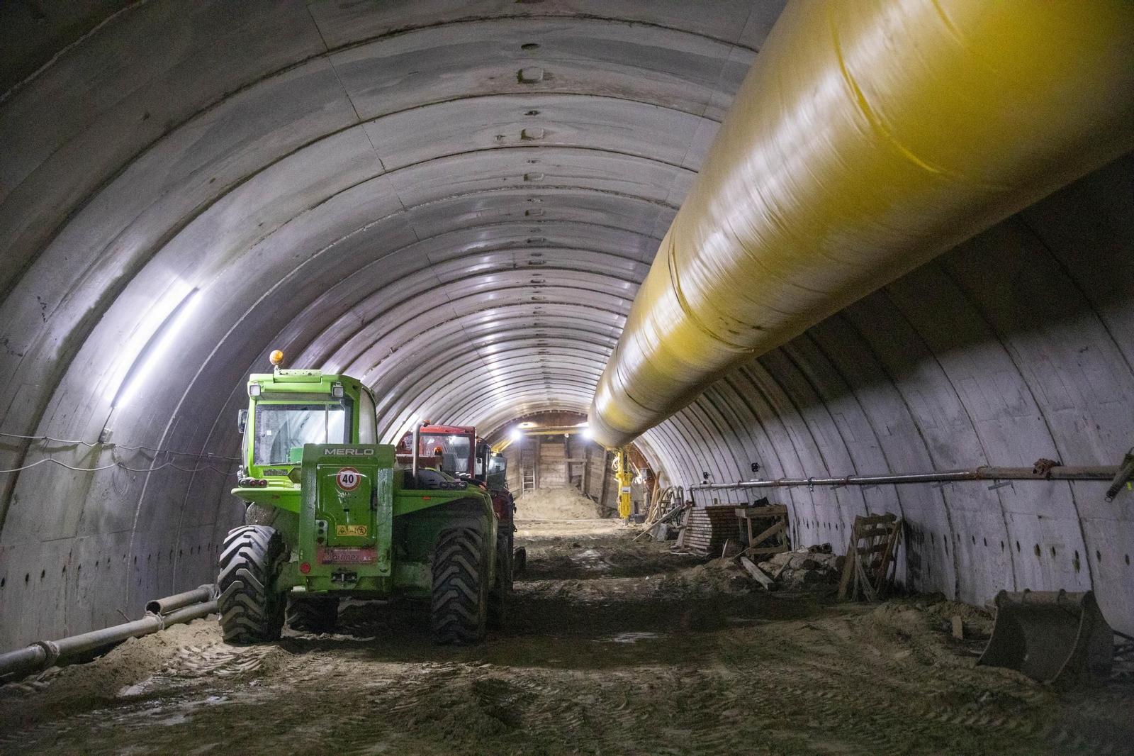 Así avanzan las obras del túnel de Viator del Ave