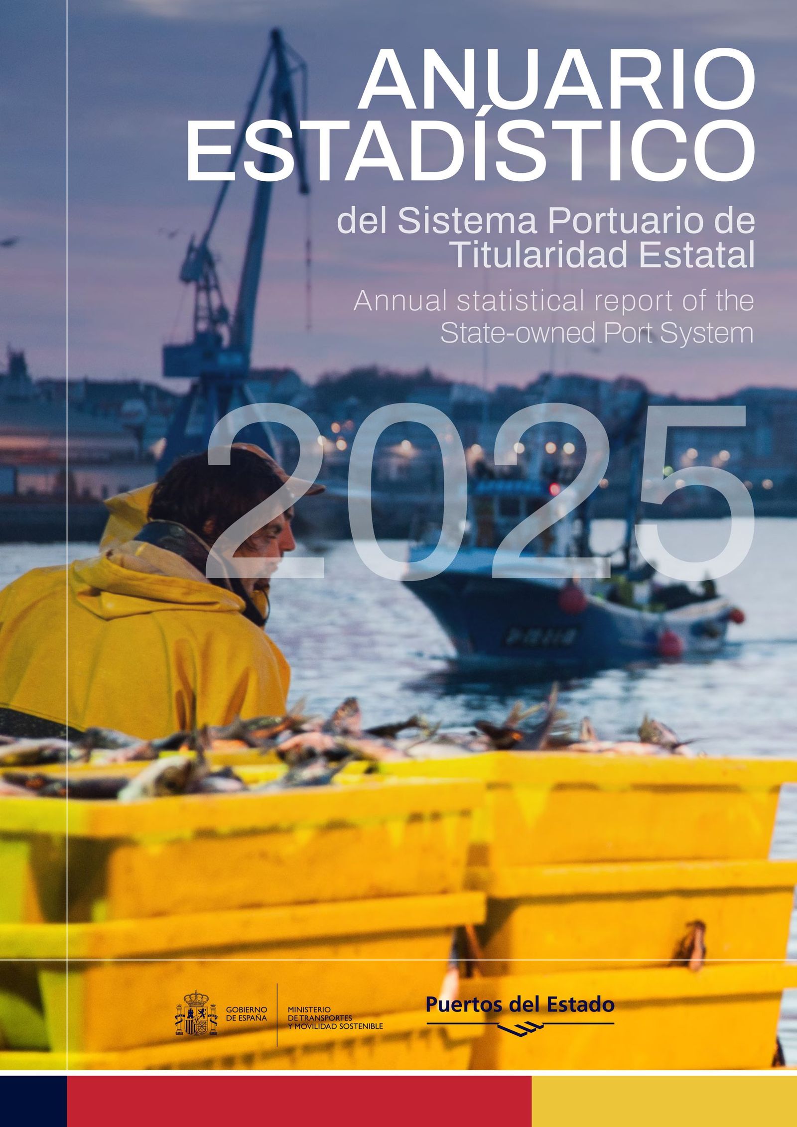 Portada del Anuario Estadístico el Sistema Portuario de Titularidad Estatal
