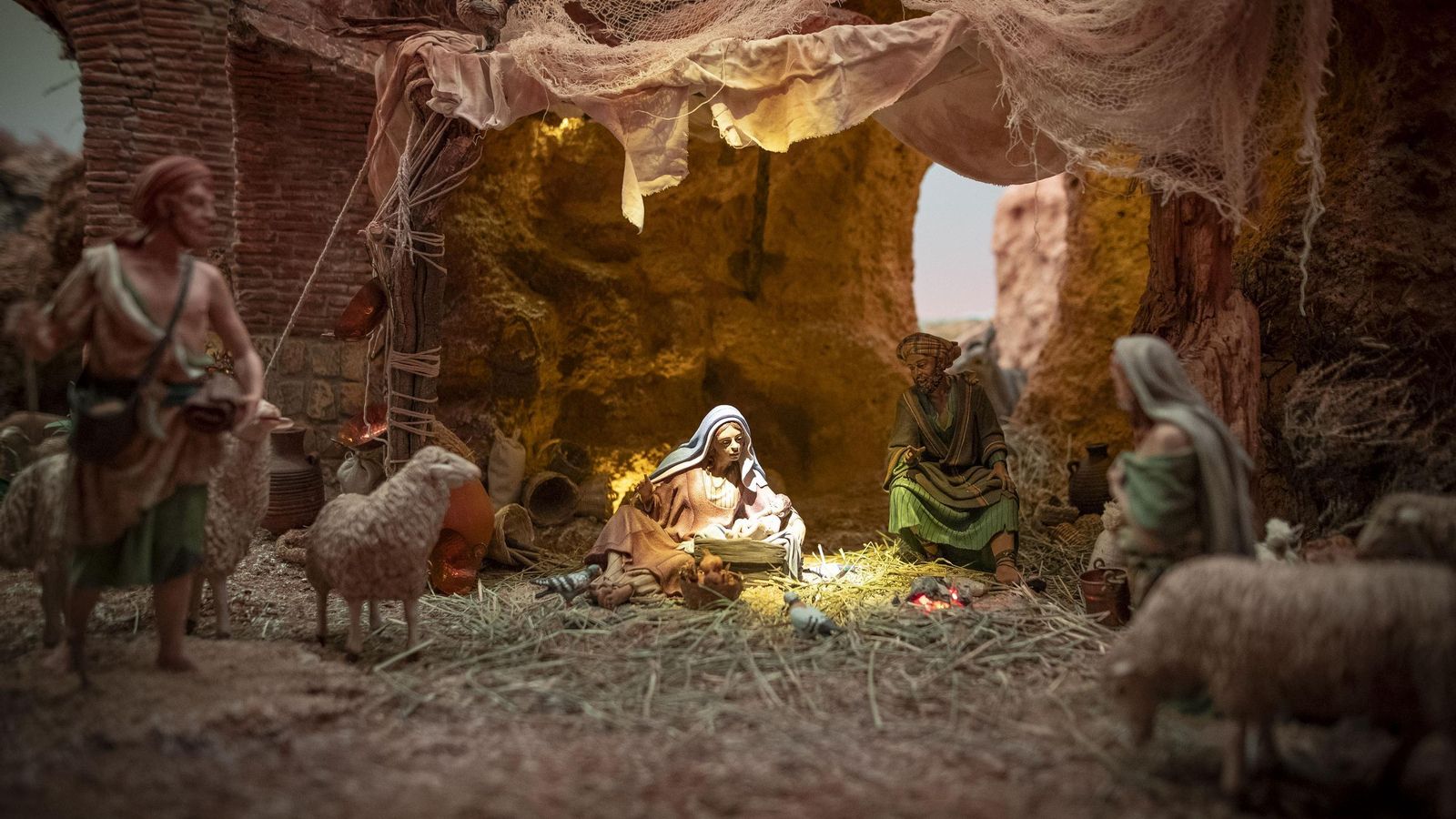 El tradicional Belén municipal del Ayuntamiento de Granada