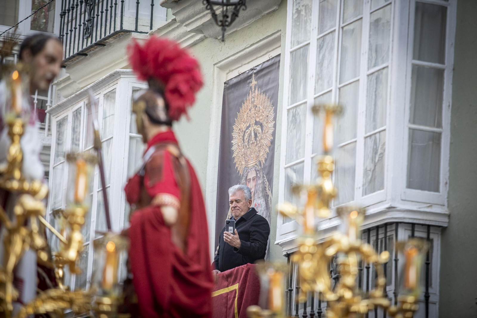 Las imágenes de la cofradía de Ecce-Homo en la Semana Santa de Cádiz 2022