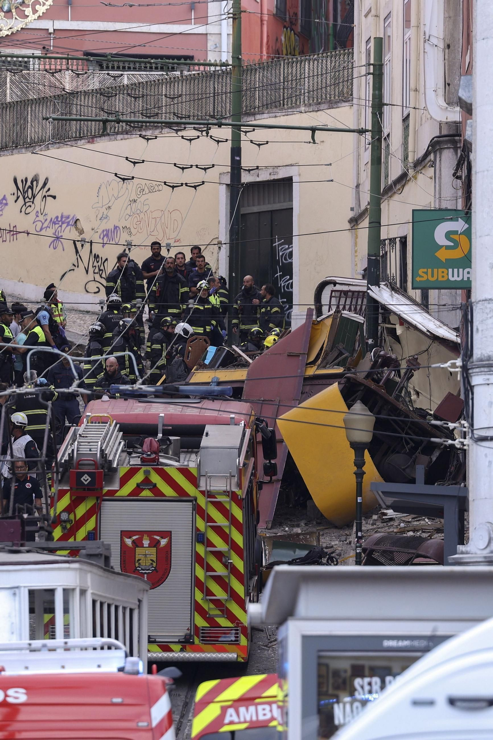El trágico accidente del funicular de Lisboa