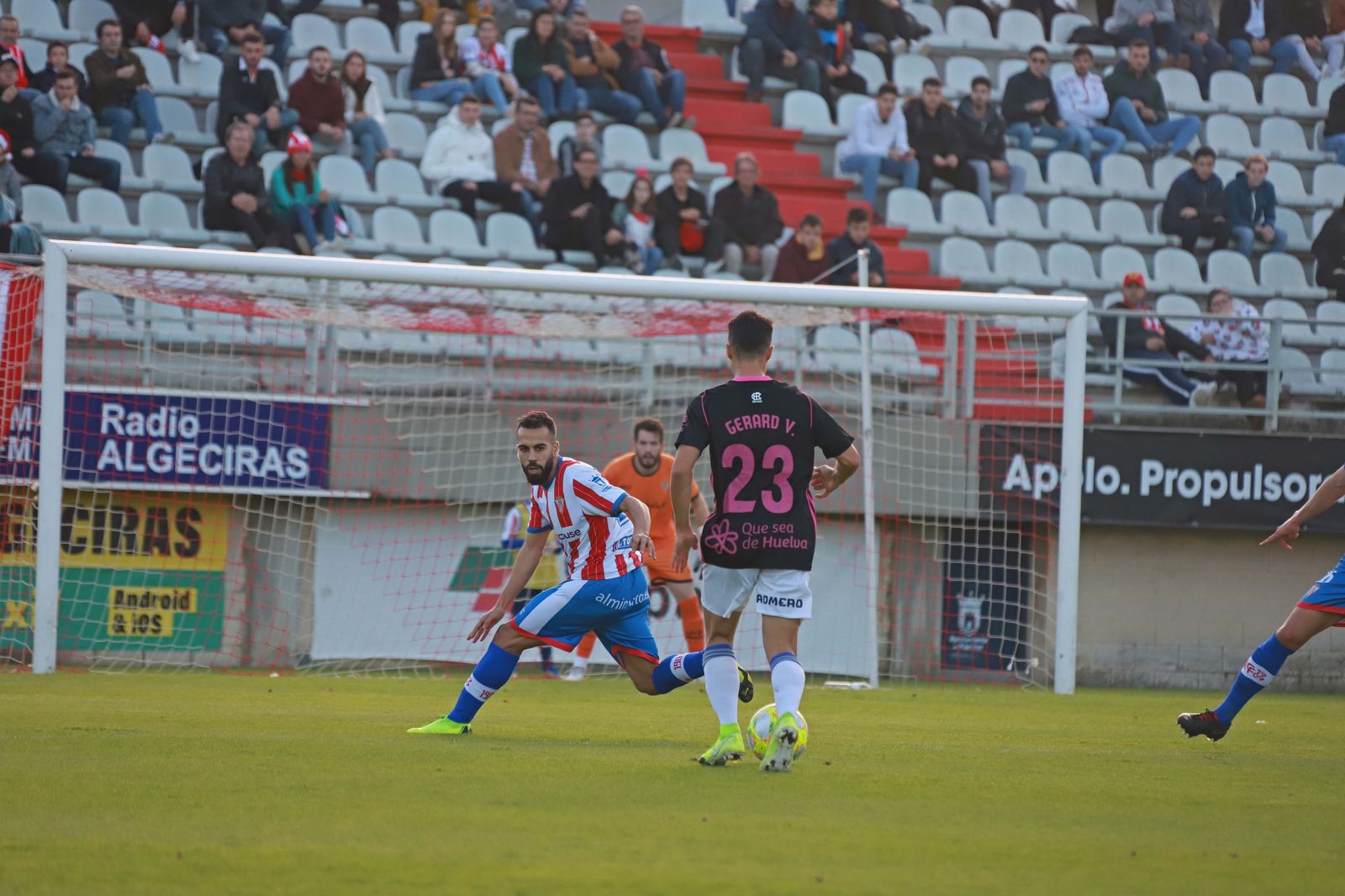 Choco, en el Algeciras-Recreativo de la pasada campaña.