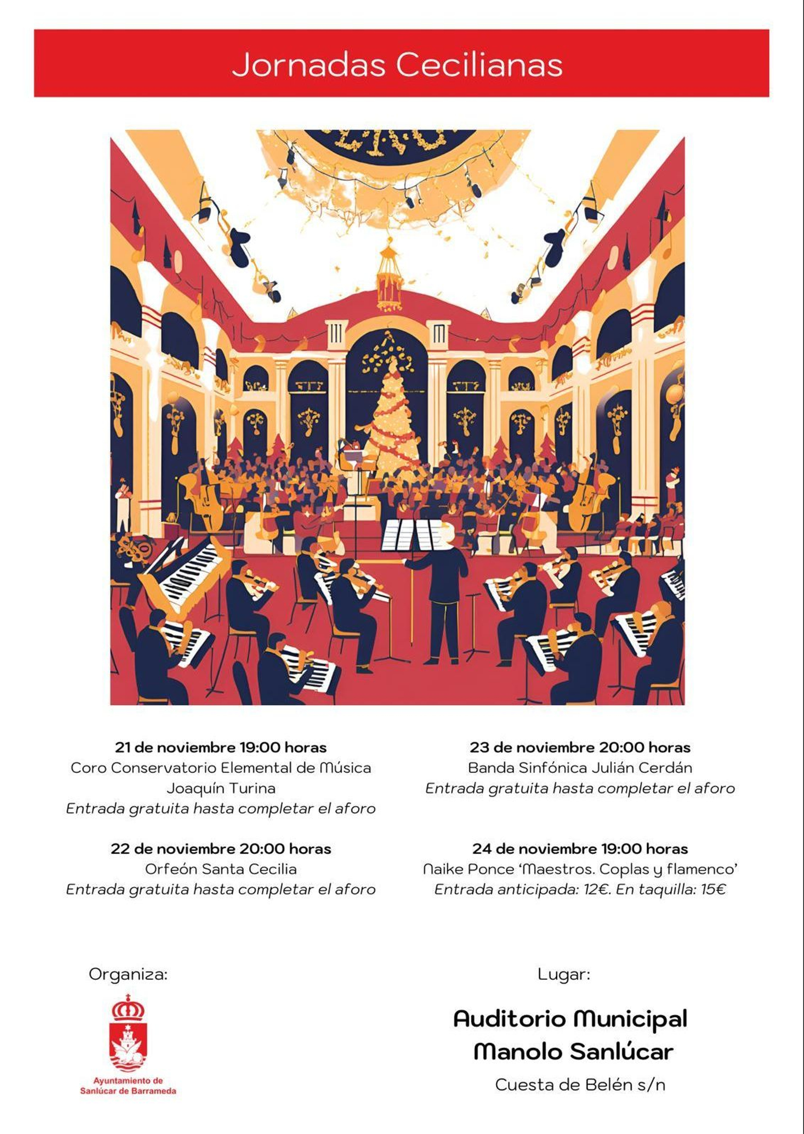 Cartel de las Jornadas Cecilianas de Sanlúcar.