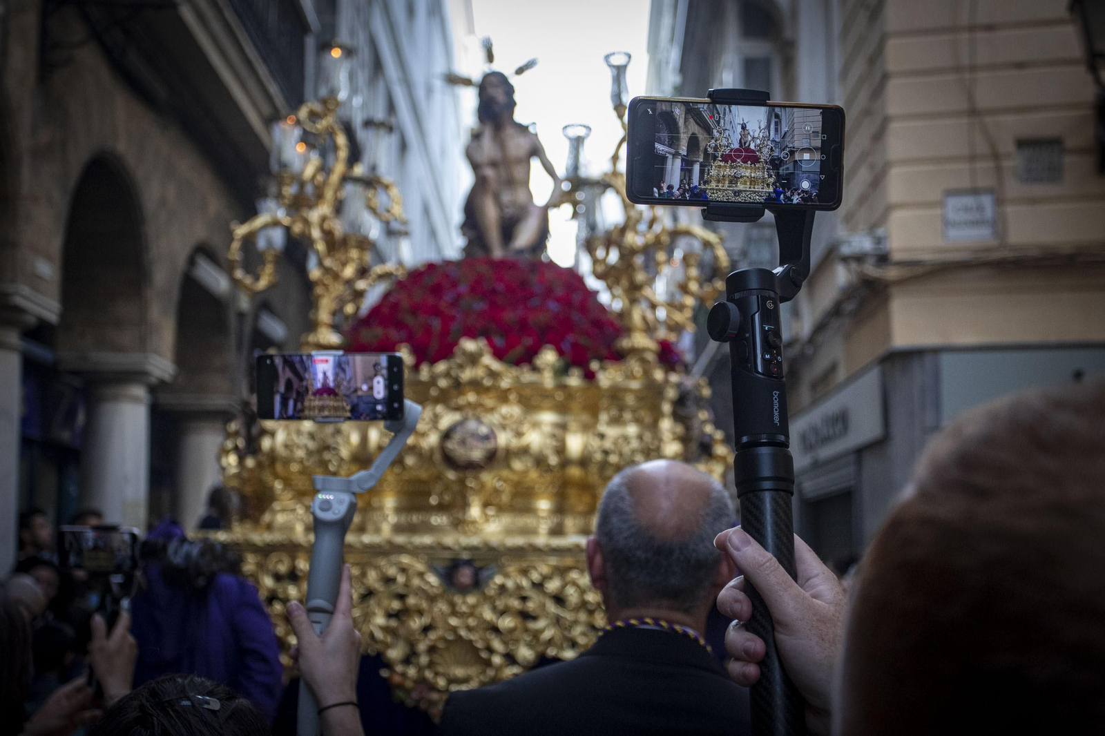 Las imágenes de la cofradía de Humildad y Paciencia en la Semana Santa de Cádiz 2022