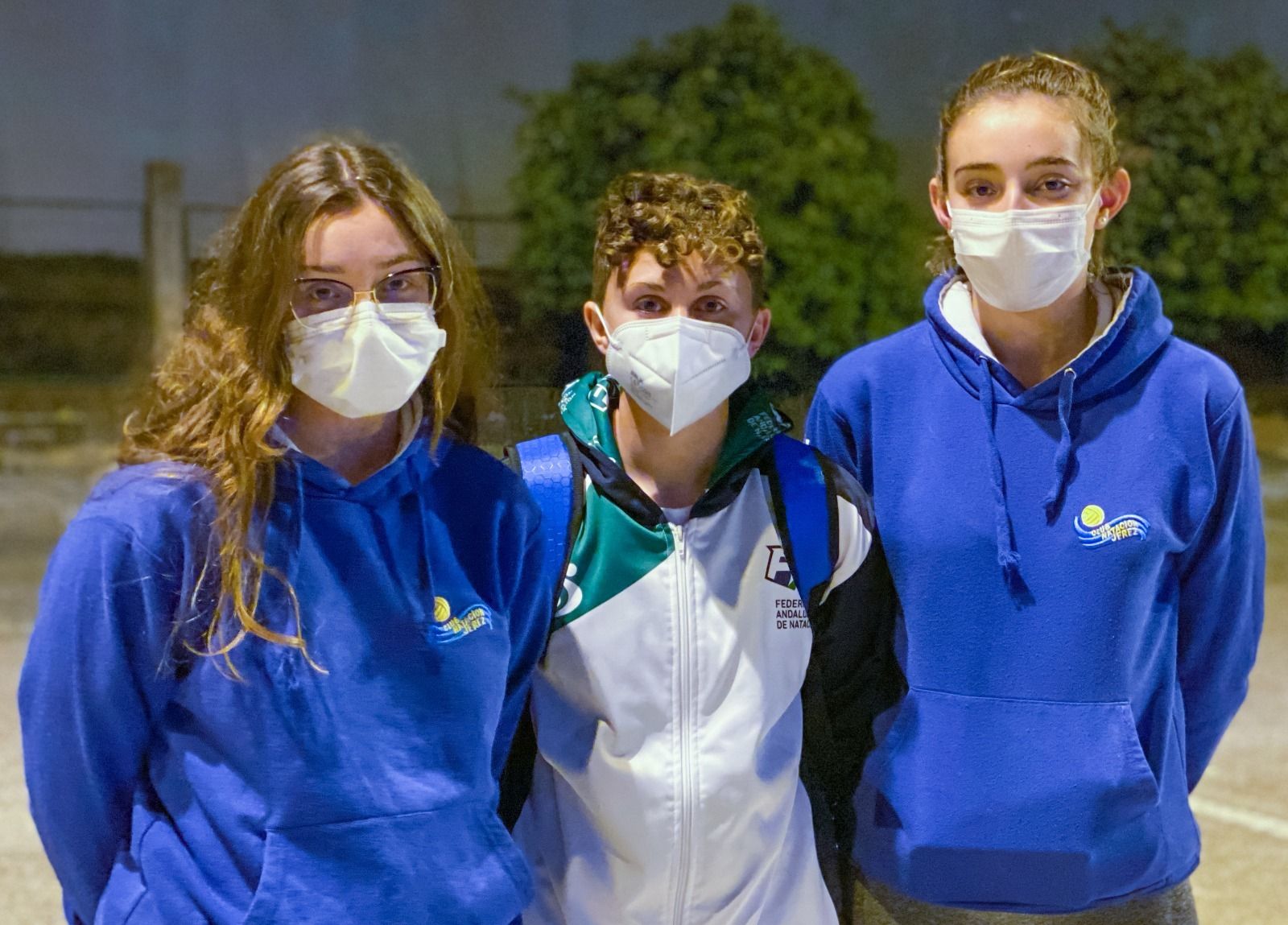 María Galafate,  junto a María Calatayud y Claudia Navarro.
