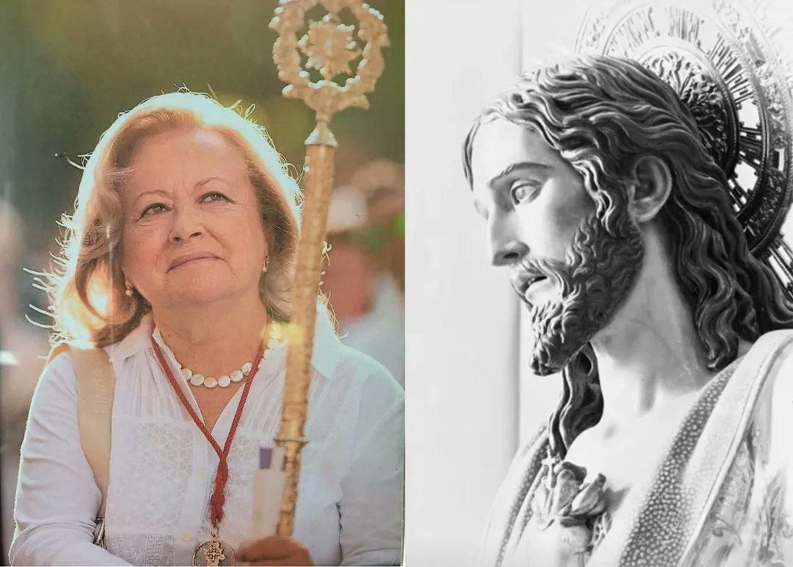 La cofrade Adelaida Gallo, devota del Sagrado Corazon