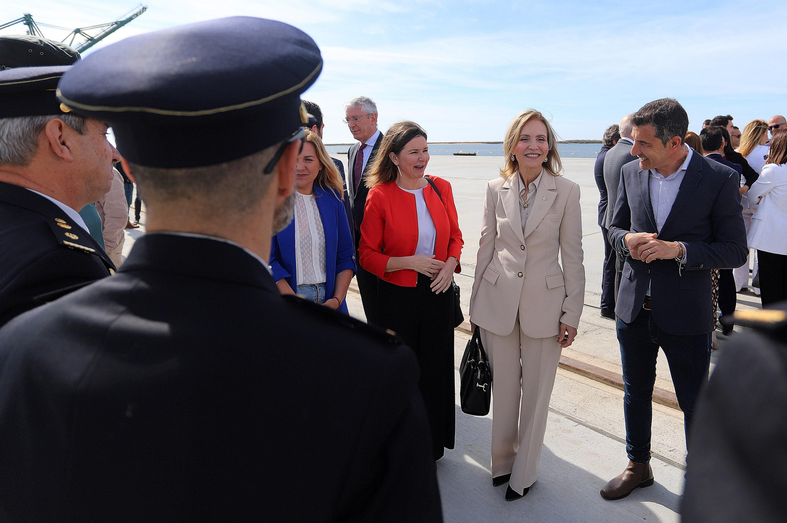 Imágenes de la inauguración de la ampliación norte del Muelle Sur del Puerto de Huelva