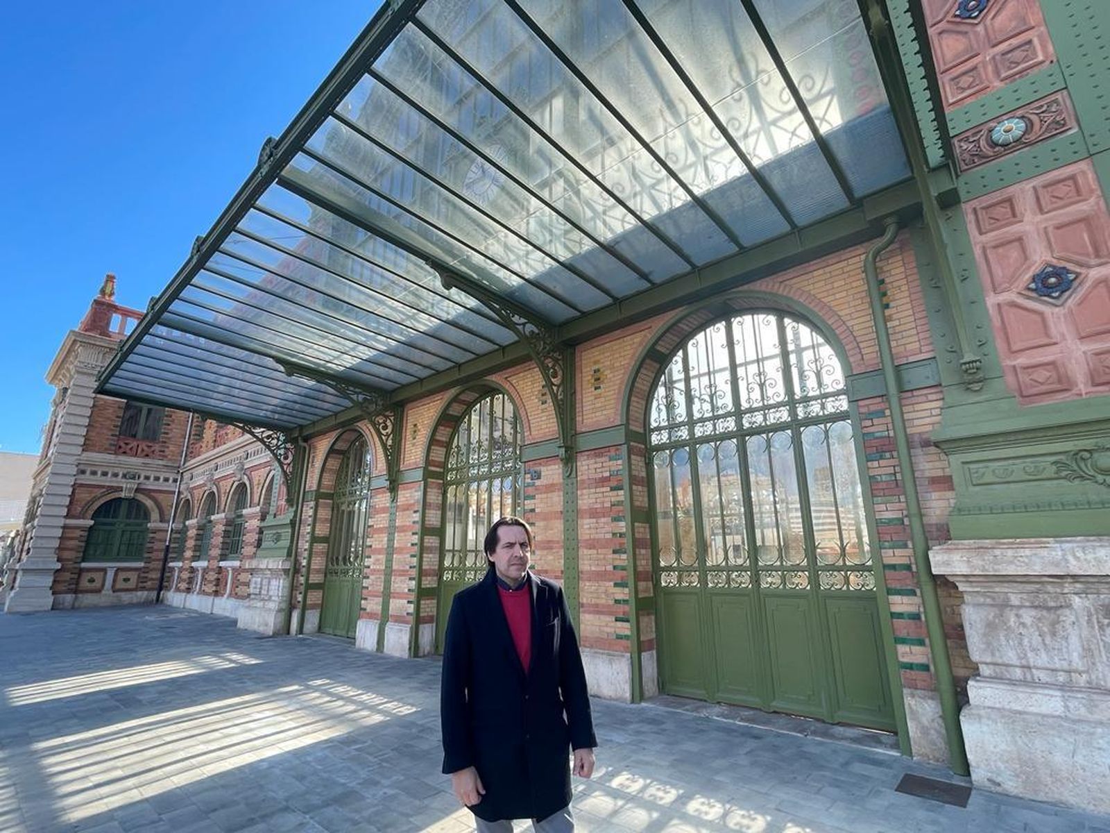 Rafa Burgos, en la estación de trenes