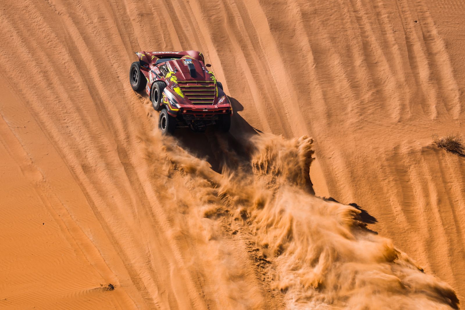Las mejores fotos del Dakar por las dunas
