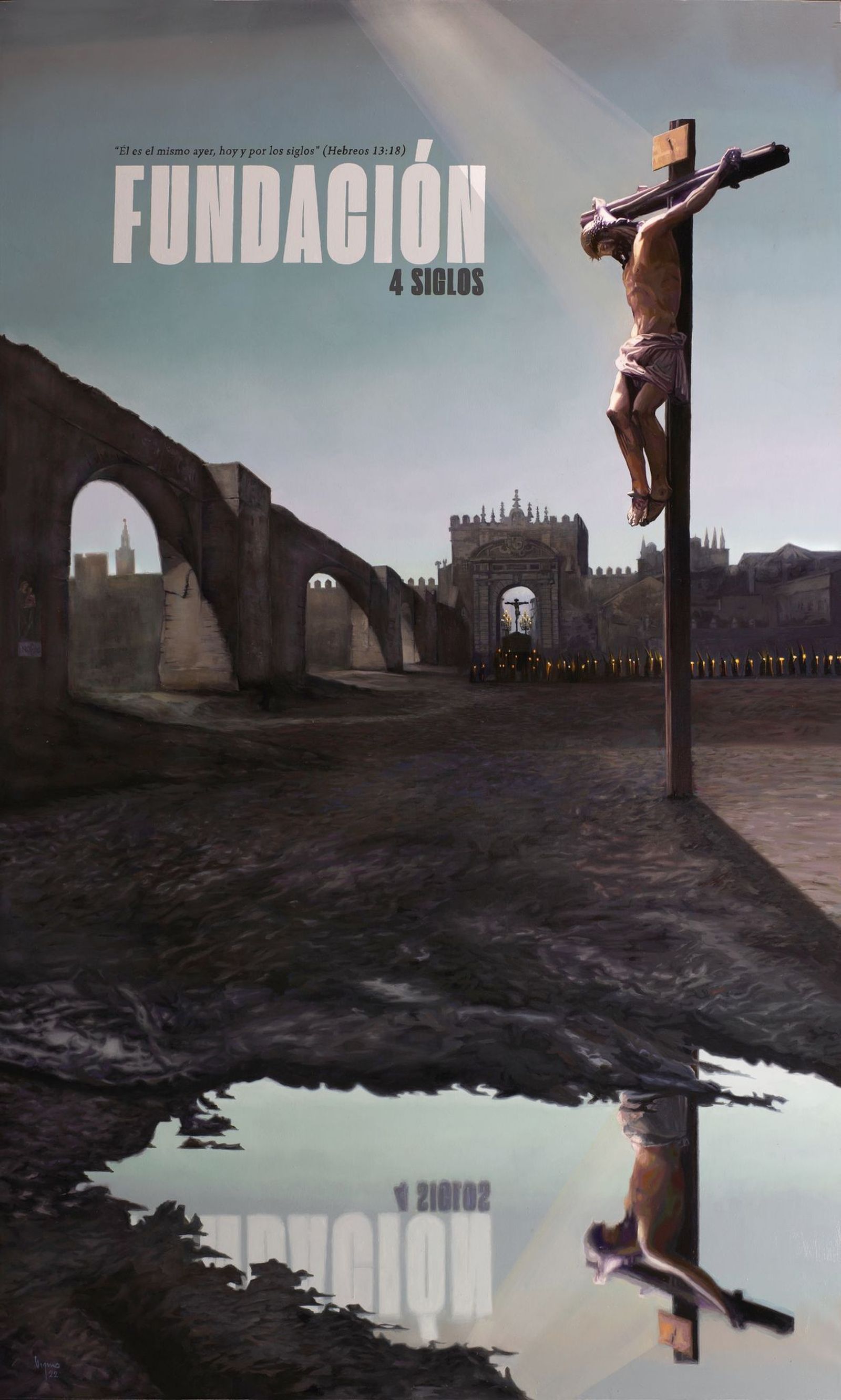 Cartel del 400 aniversario del Cristo de la Fundación