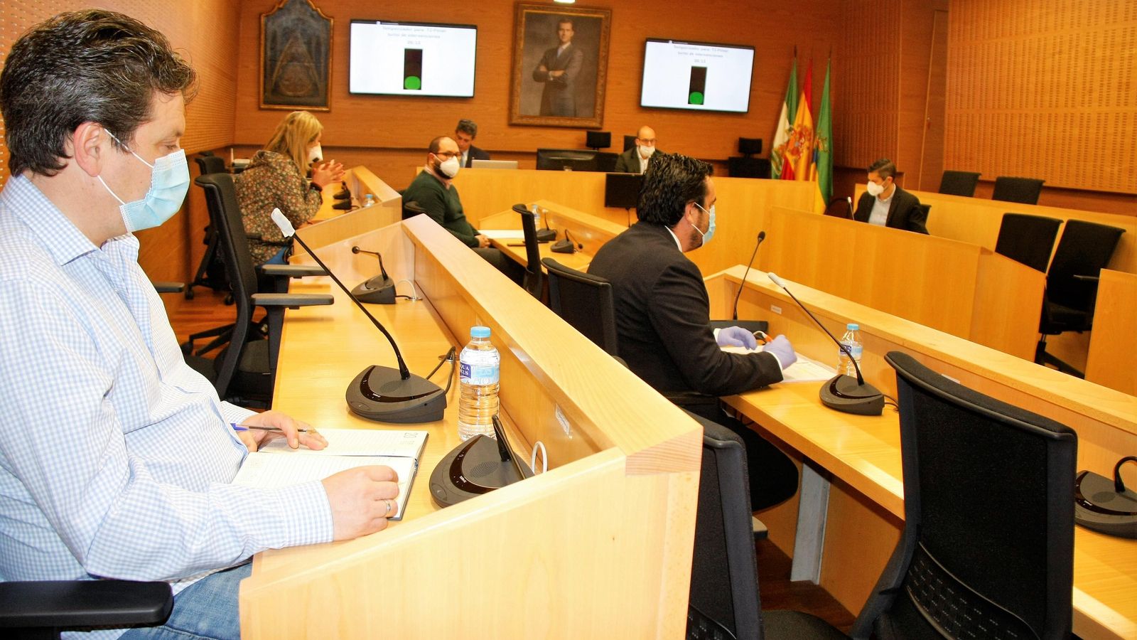 Una imagen del pleno extraordinario celebrado este mañana en El Puerto de Santa María.