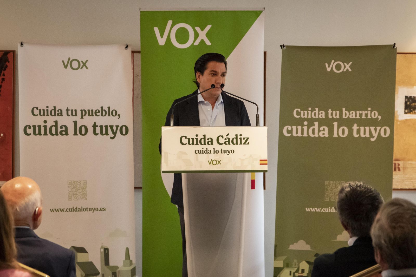 Espinosa de los Monteros, en un mitin de Vox en Jerez