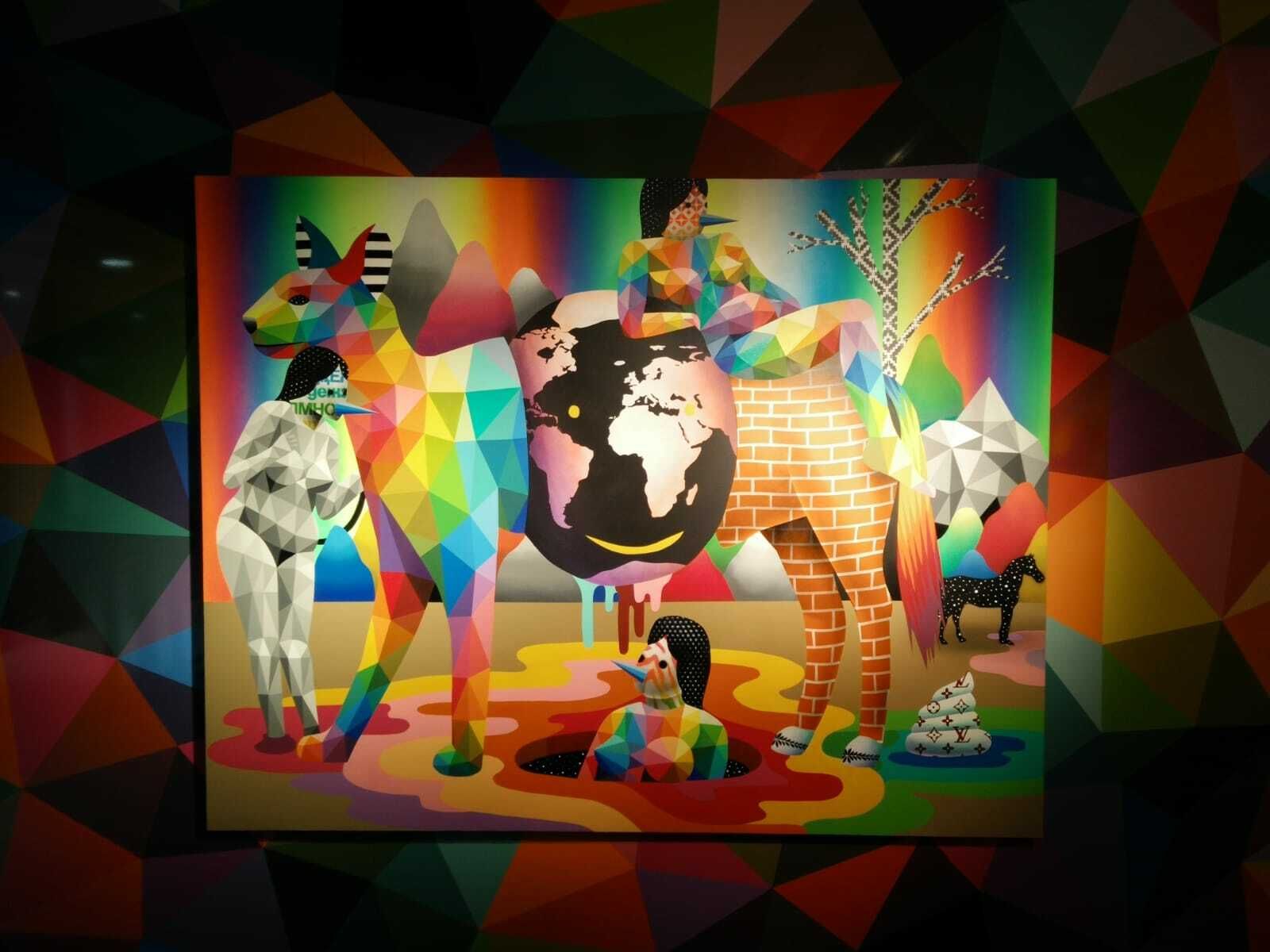 Obra de Okuda San Miguel en Urvanity.