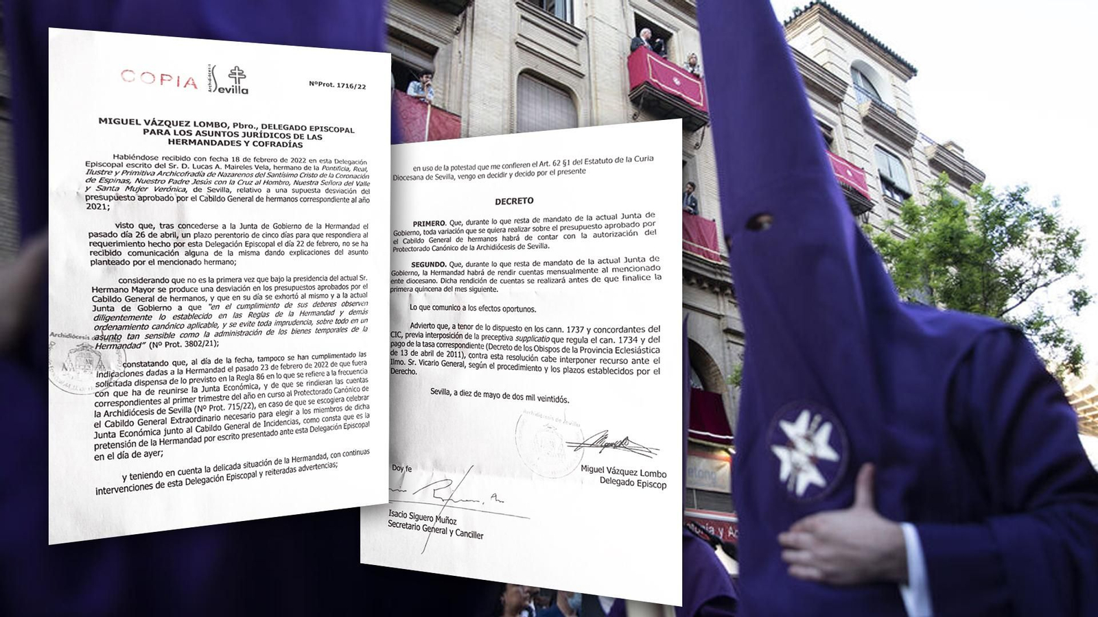 El Arzobispo interviene por decreto las cuentas del Valle