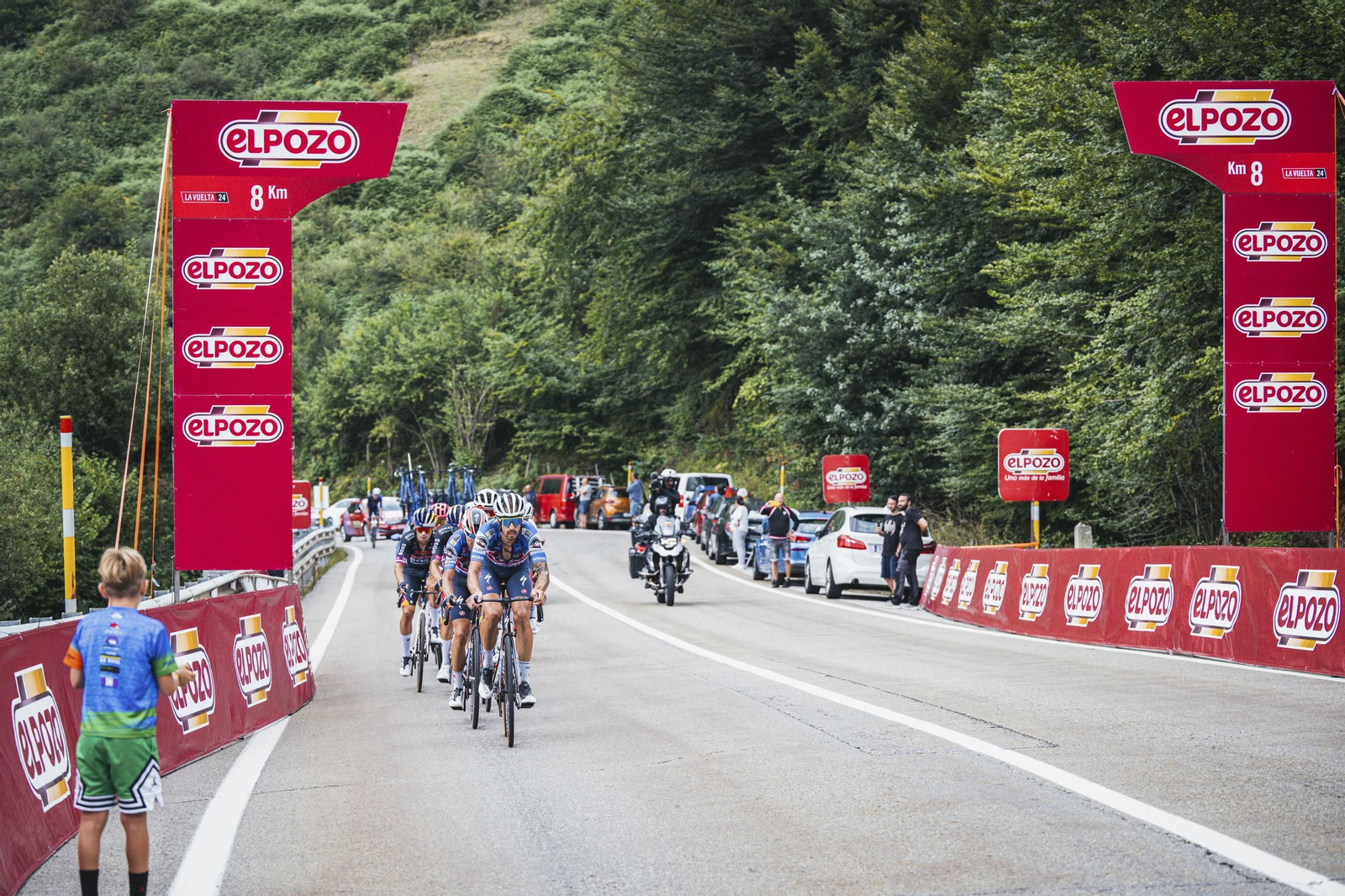 Publicidad de El Pozo Alimentación en La Vuelta 2024.