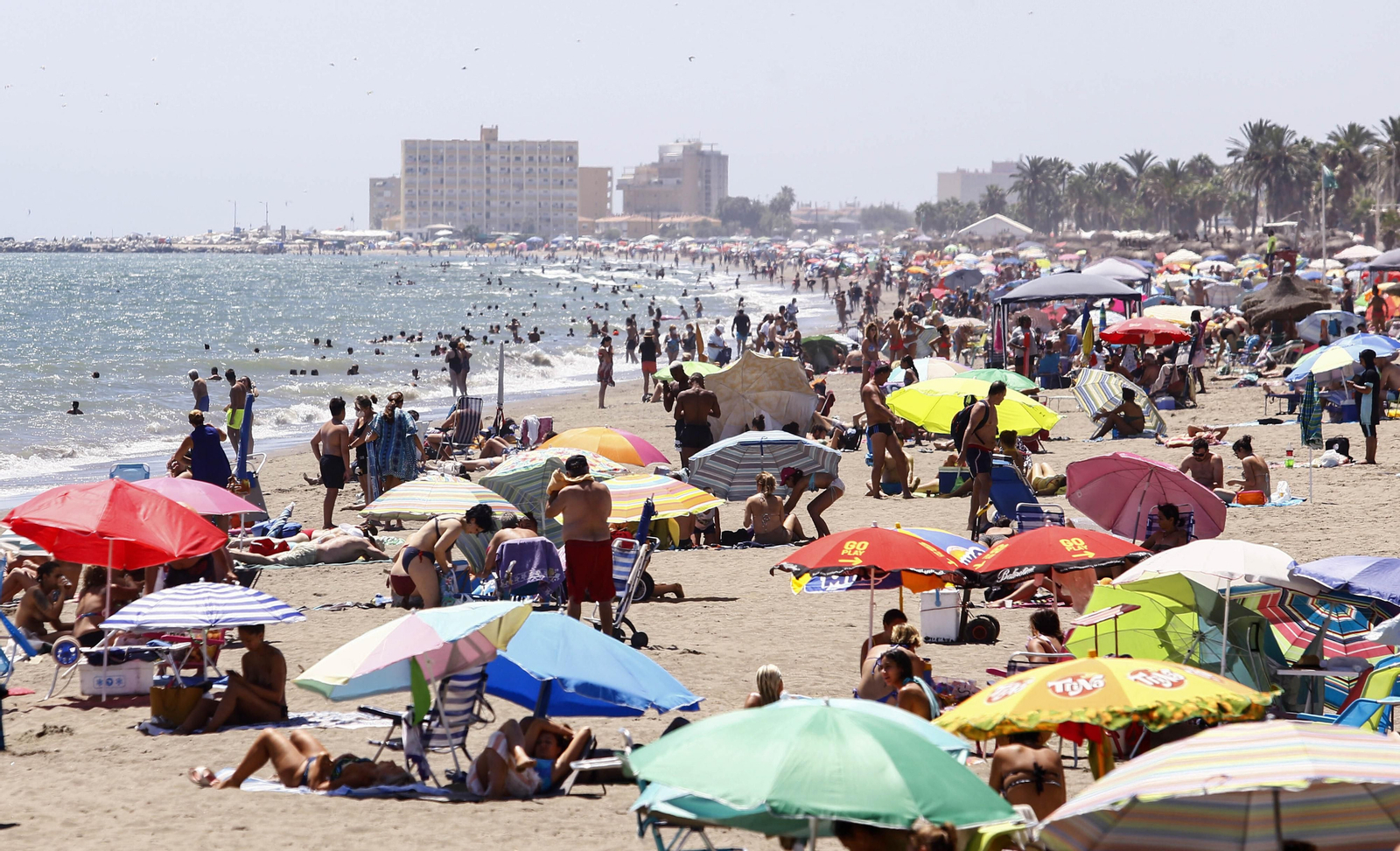 Una playa en Málaga.