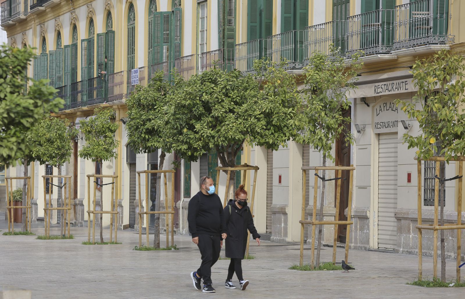 Málaga capital vive el primer día de su nuevo cierre