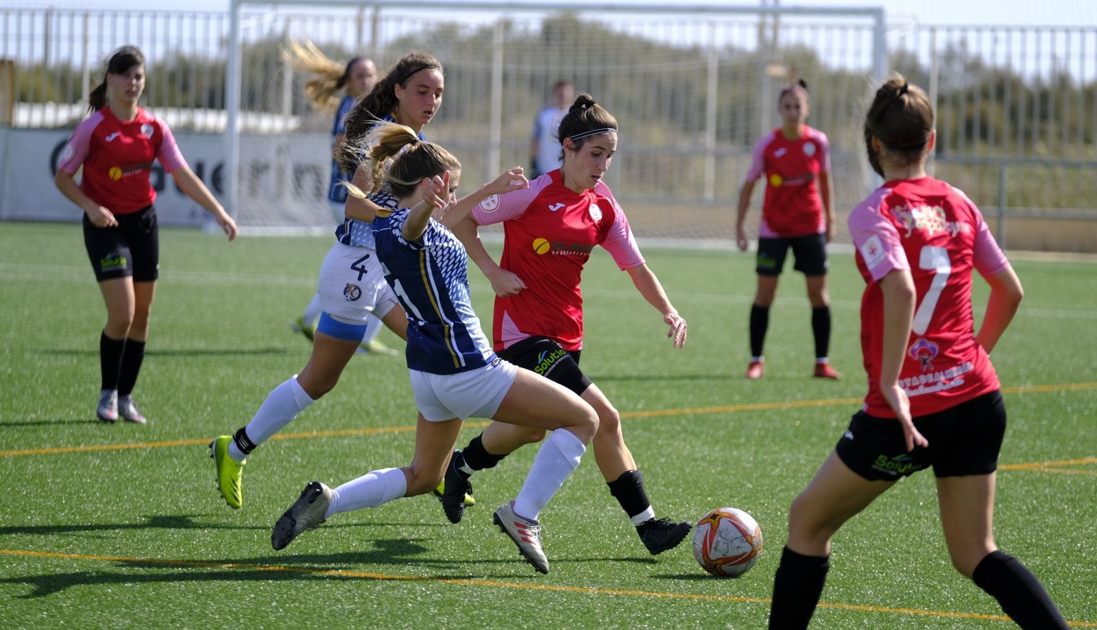 Una imagen del partido en La Cañada.