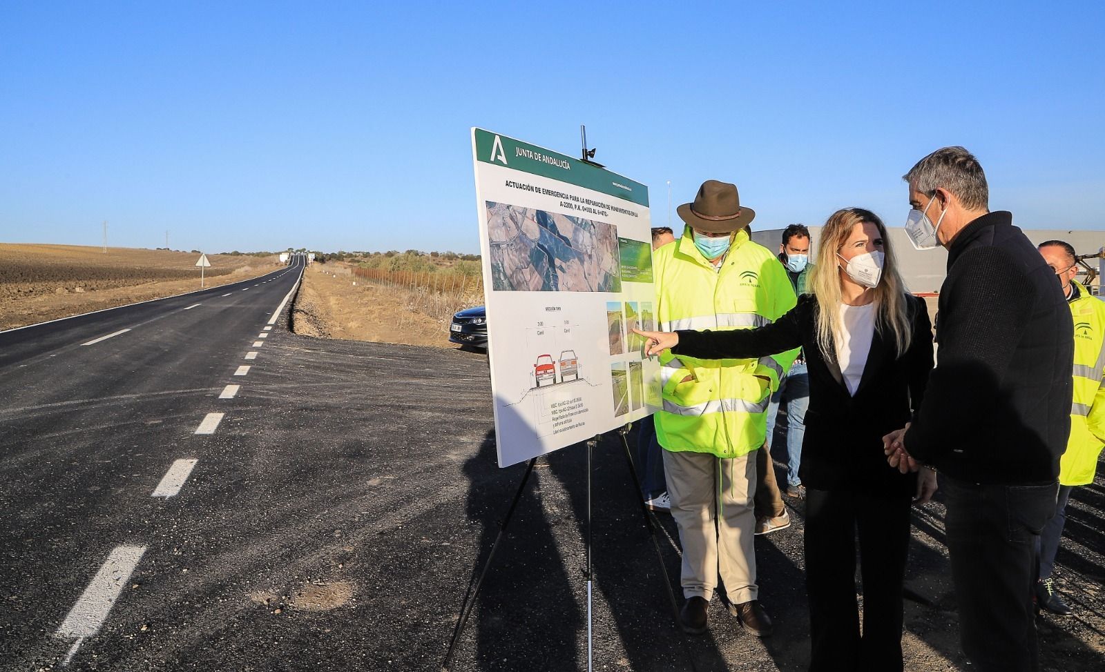 La Junta arregla la A-2200 entre Jédula y Junta de los Ríos